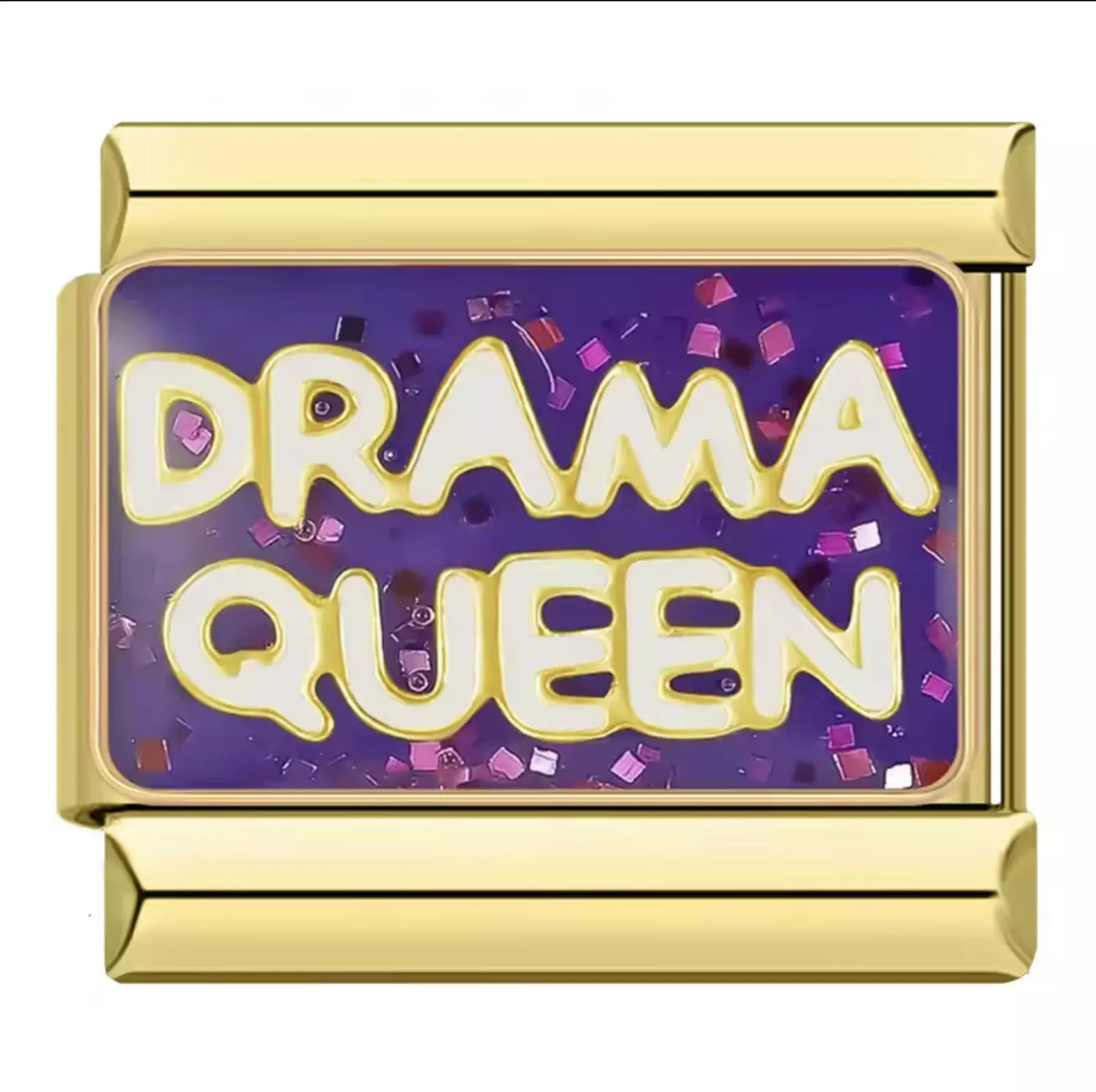 Drama Queen Charm ( Gold )  image