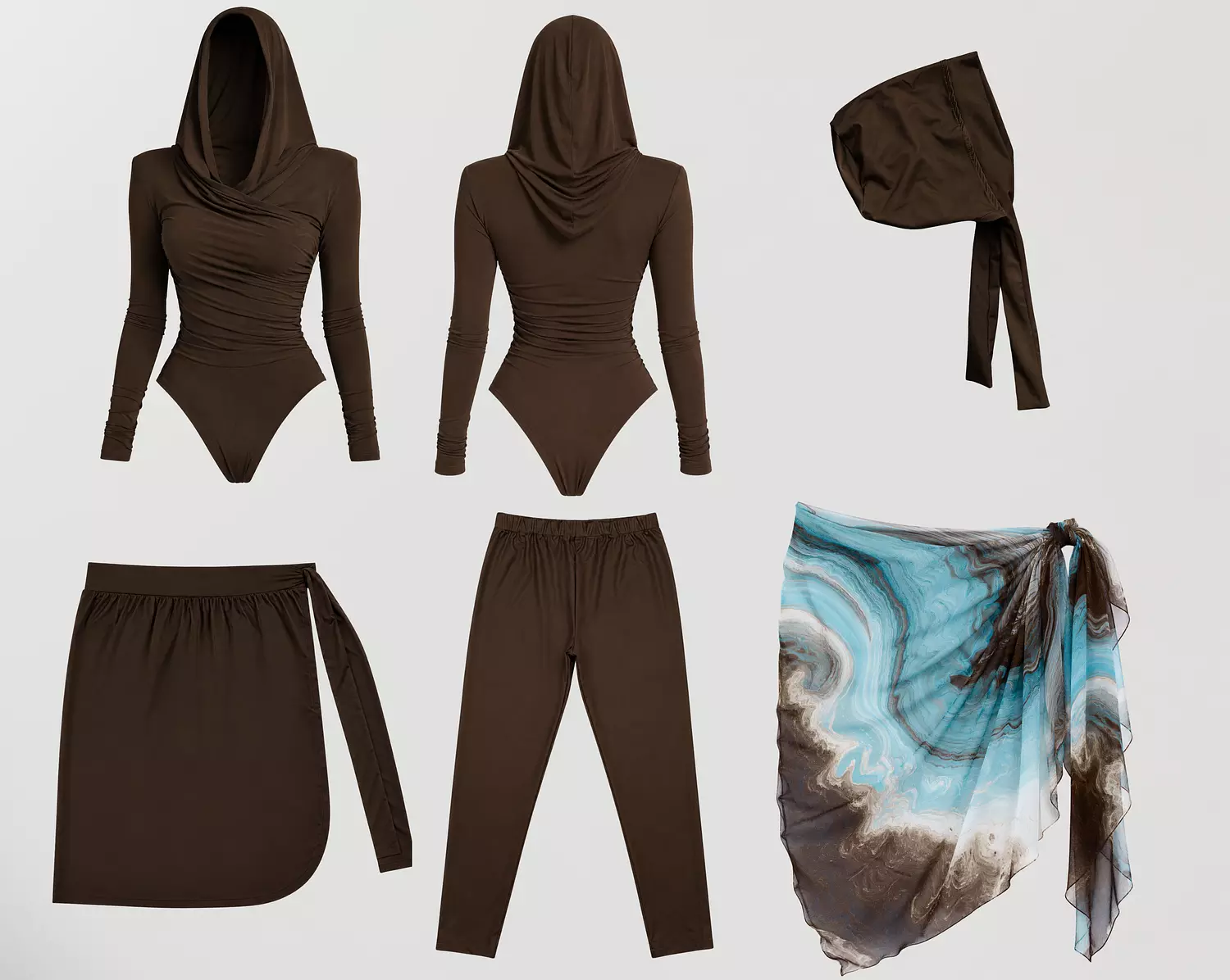 Aqua marble Burkini 6