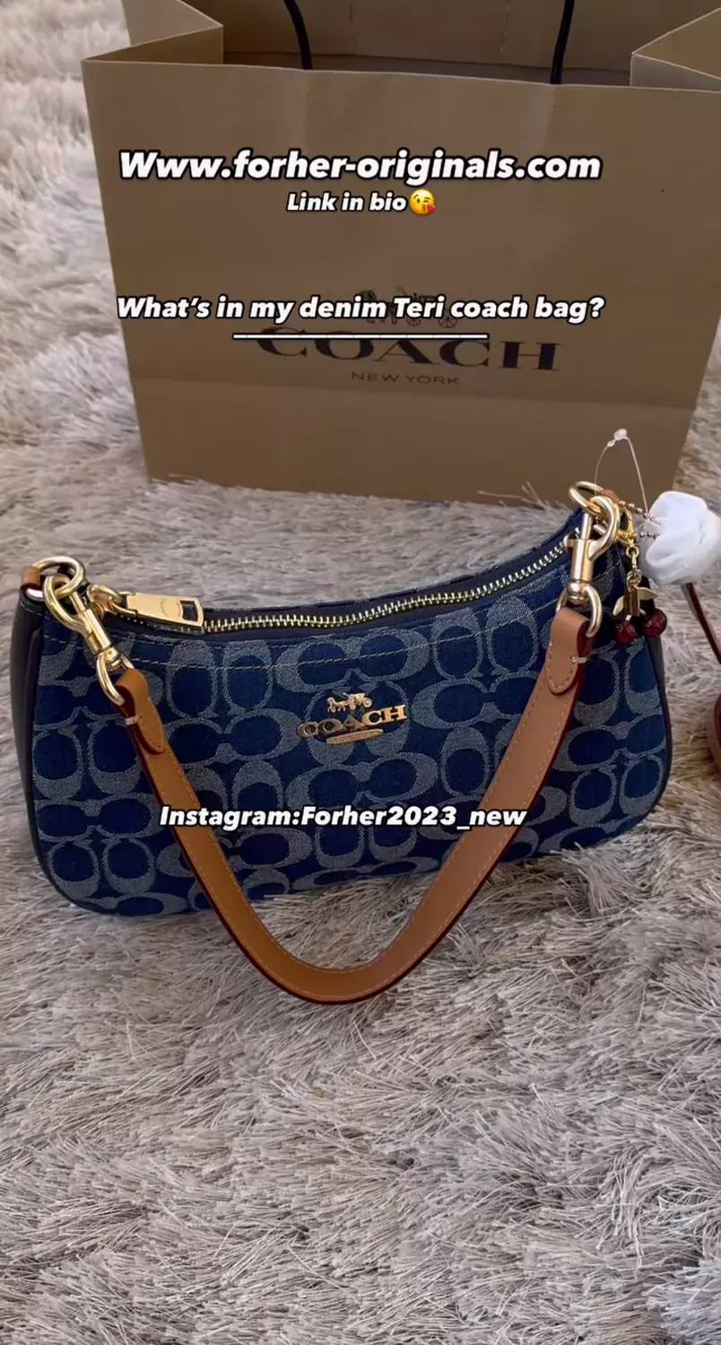 Coach teri denim bag 4