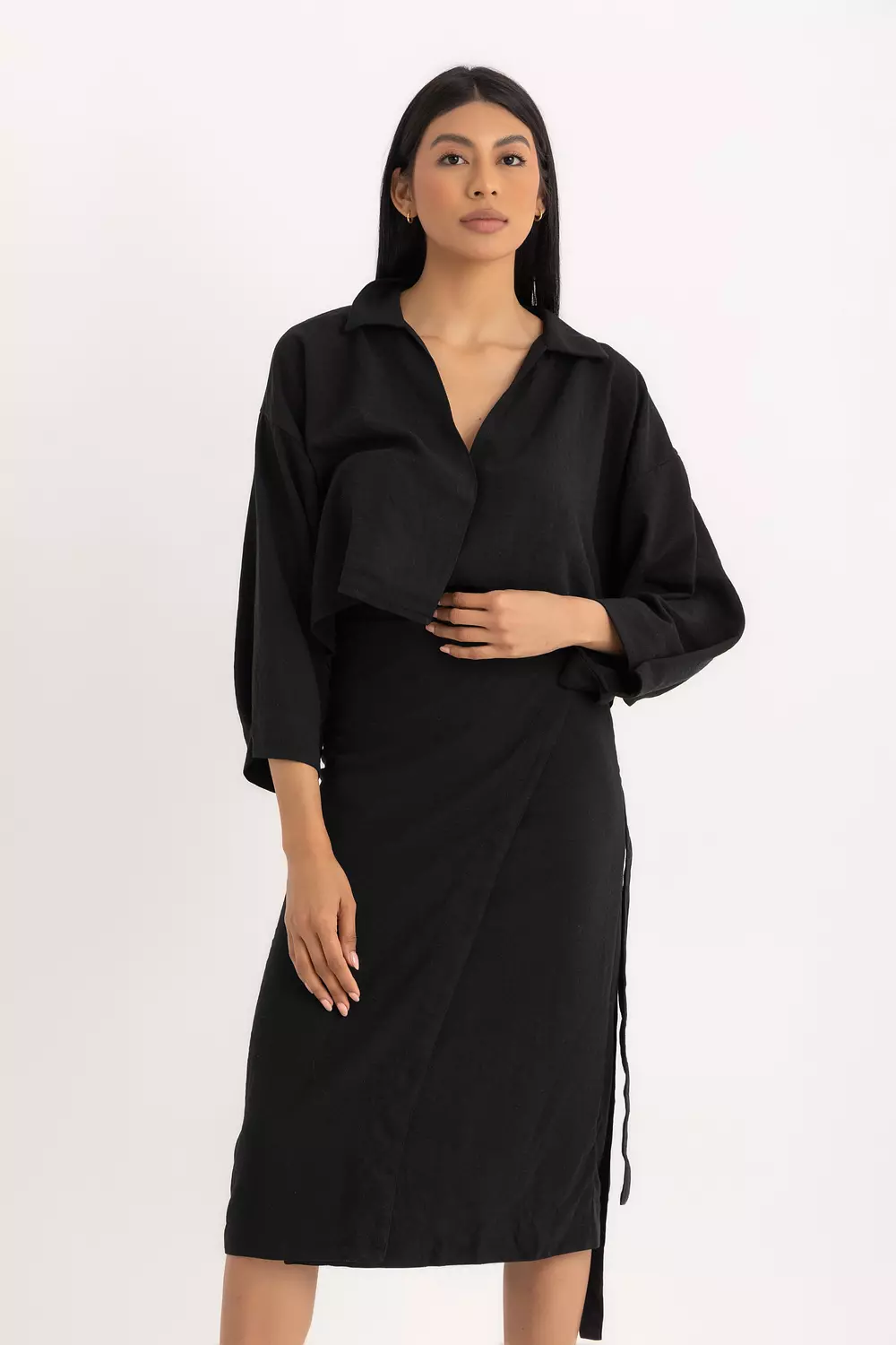 The Maya Wrapped Linen Skirt 3