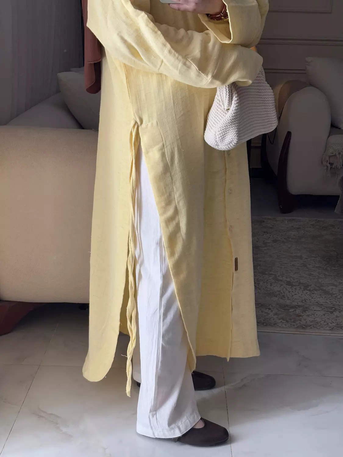 Lina Shirt Dress in yellow 5