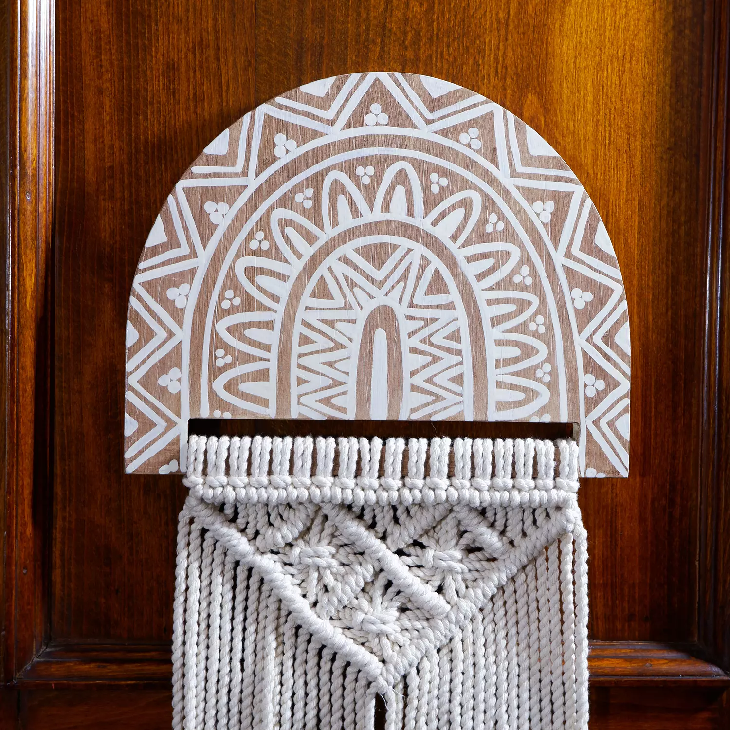 Half circle macrame small - lines image