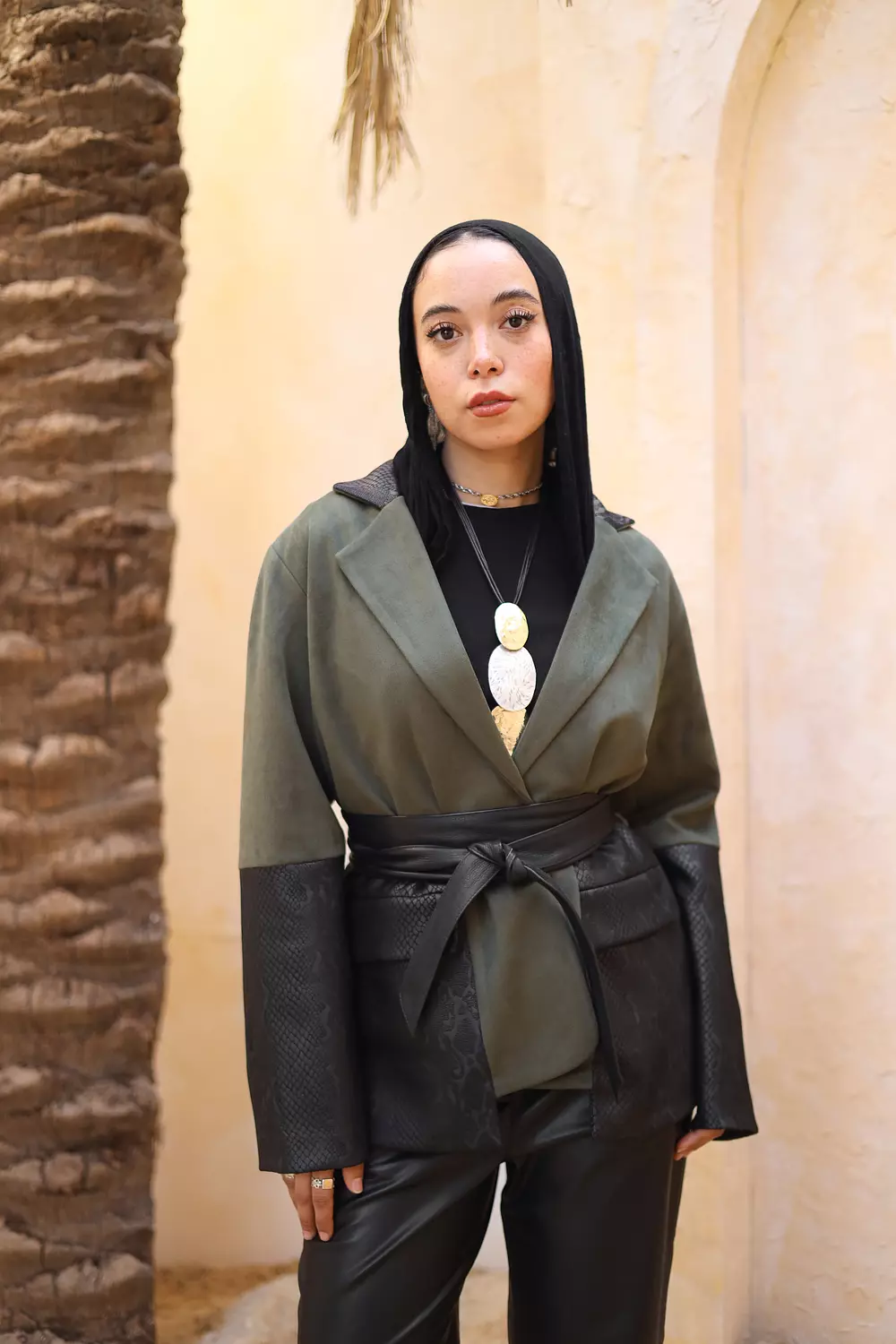 Seude leather jacket image