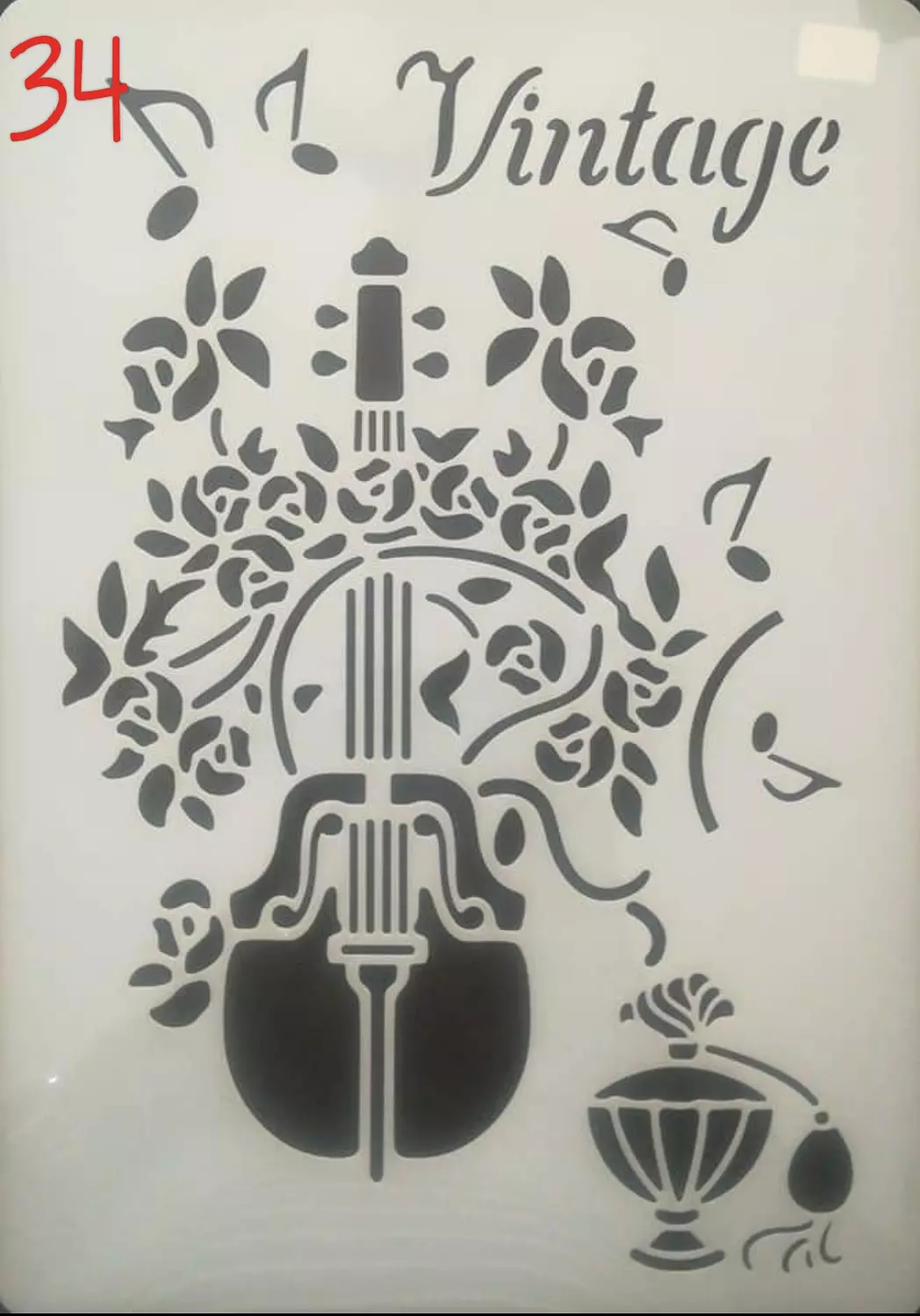 استنسل مفرغ (اشكال مختلفة) Stencils(Different forms) A4 27