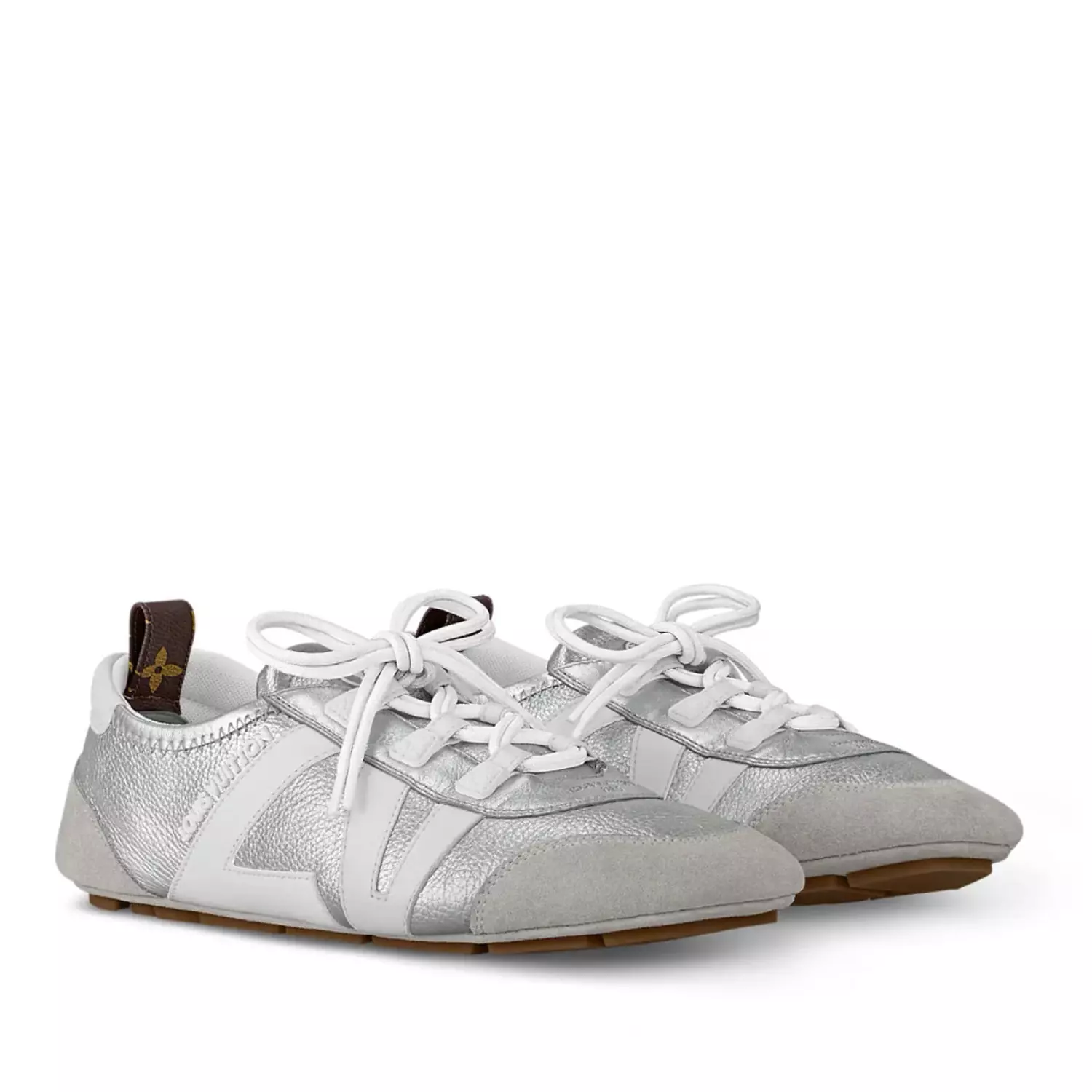 Louis Vuitton LV Sneakerina Metallic grained calf leather hover image