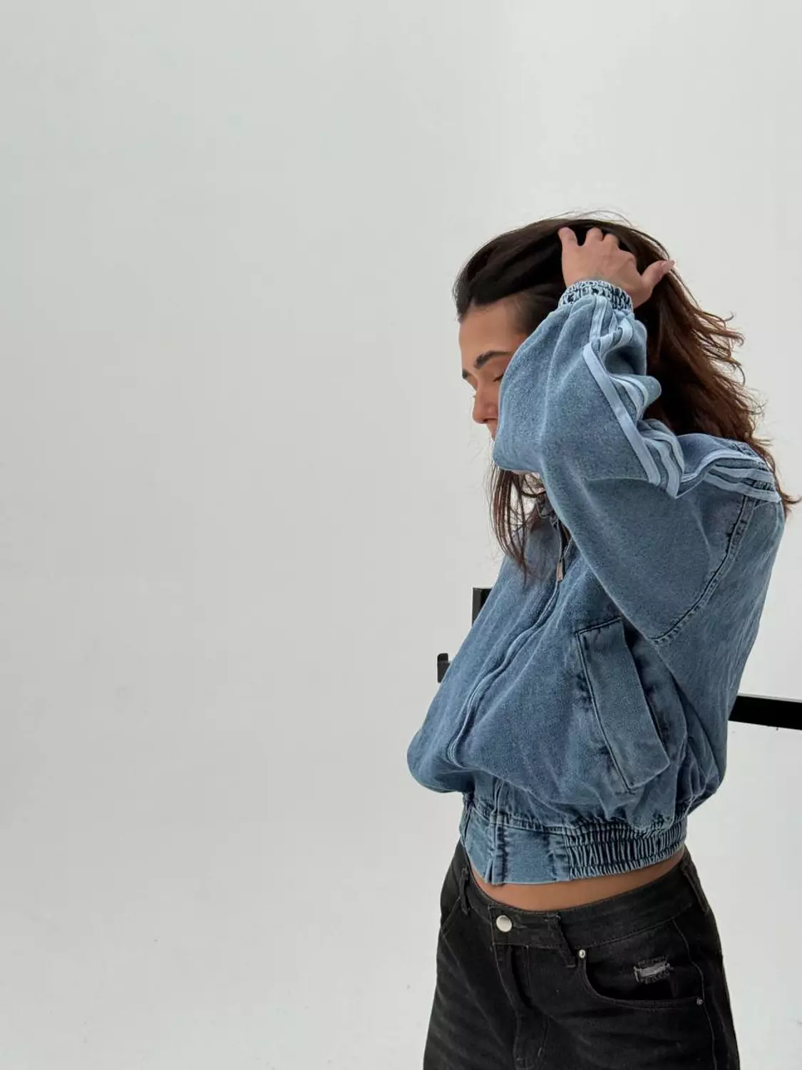 Three Lines Denim Jacket  9