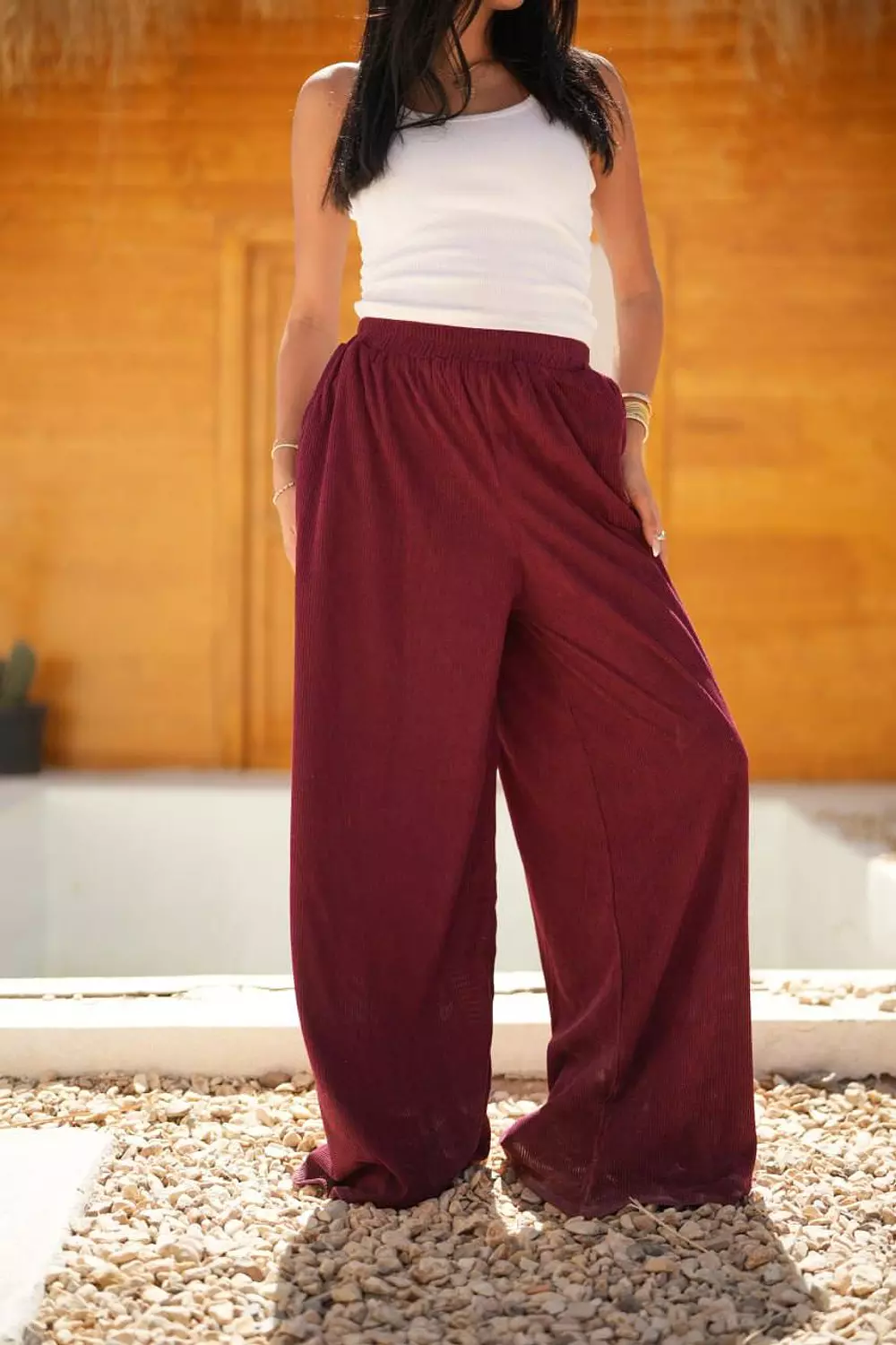 Ribbed velvet pants 1