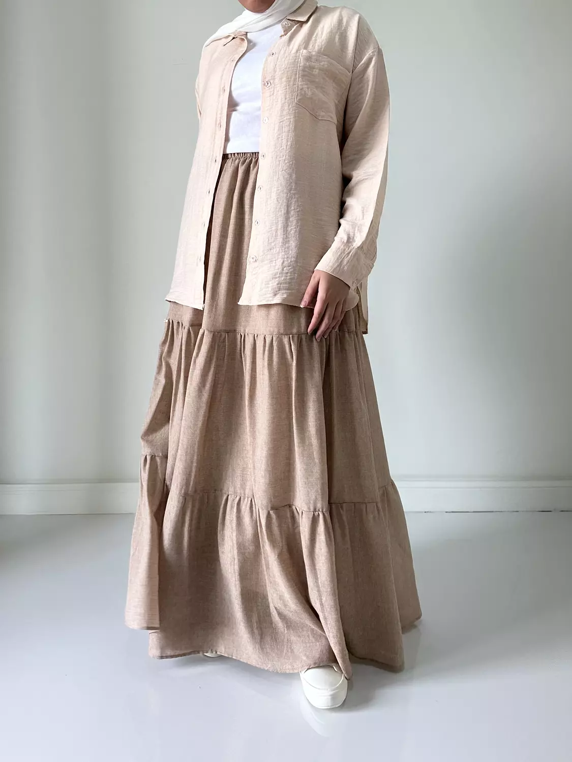 Levoil Linen Skirt 10