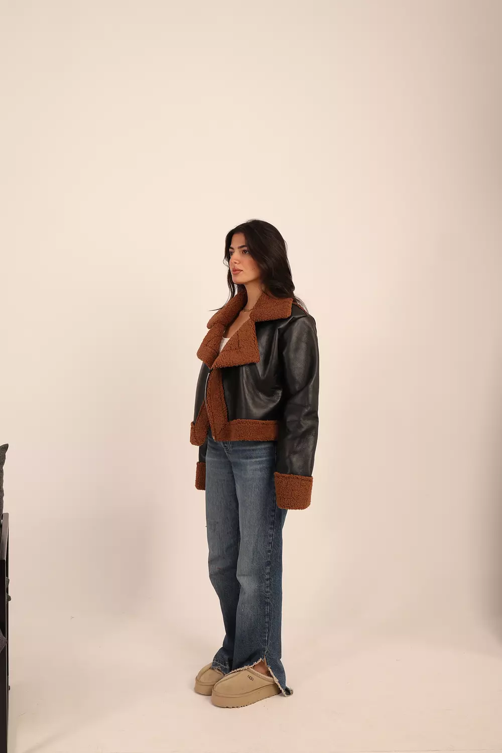 Espresso Shearling Jacket  4