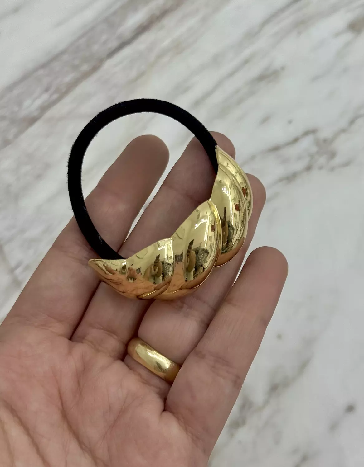 Gold scrunchie 24 1