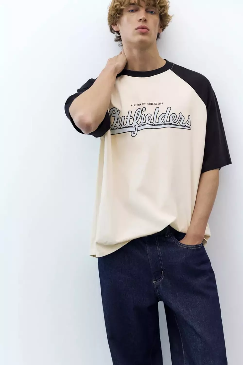 Pull&Bear Outfielders T-shirt Blanc cassé 3