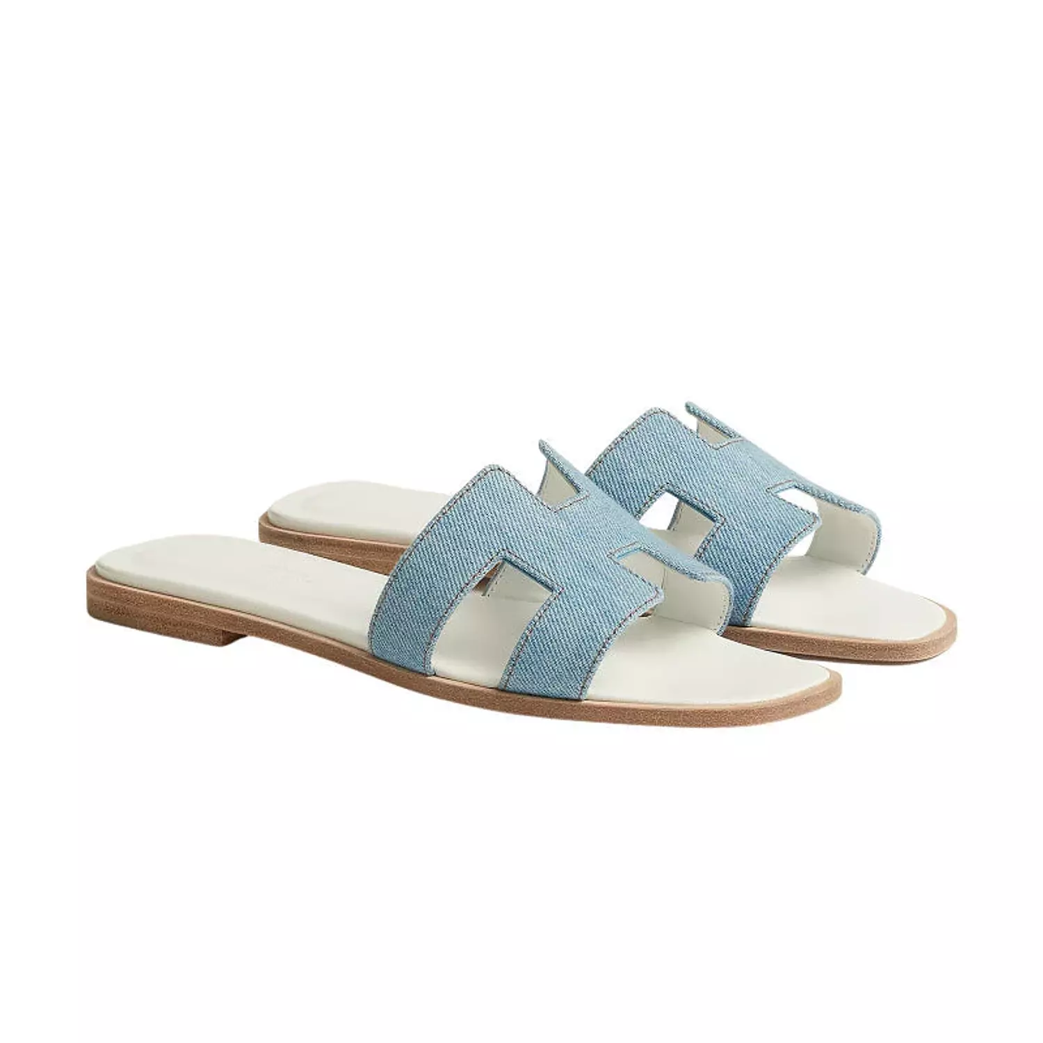 Hermes Oran Sandal Bleu/Clair 2