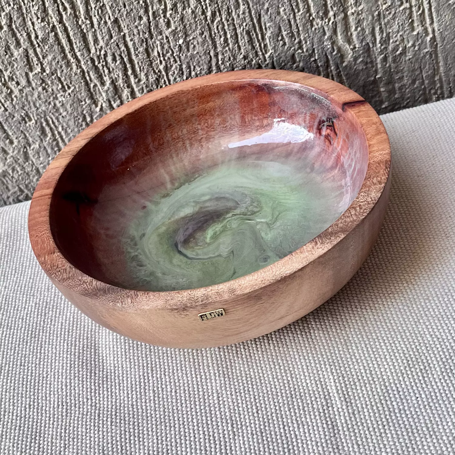 Green Wood Bowl hover image