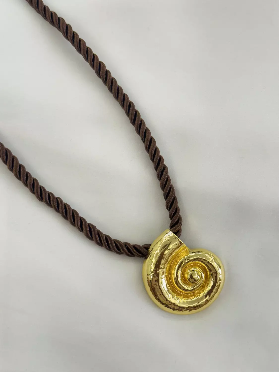 Shell and gold statement Necklace  6