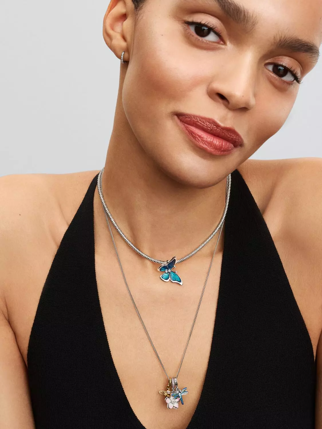 Oversized Butterfly Charm Sterling silver 1