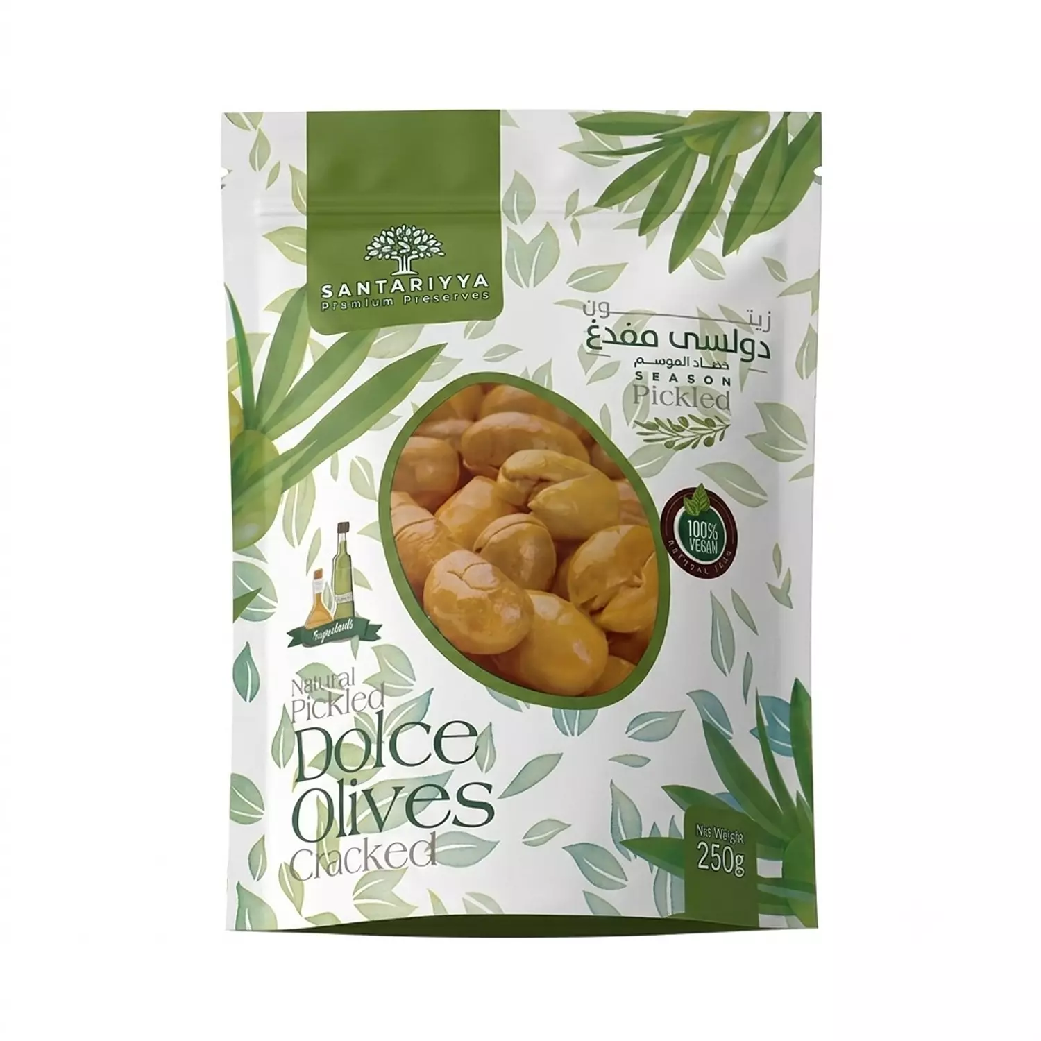 Cracked Dolce Olives Pouch 250g image