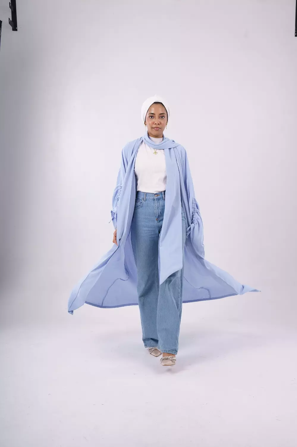 <p>scarfed kaftan</p>