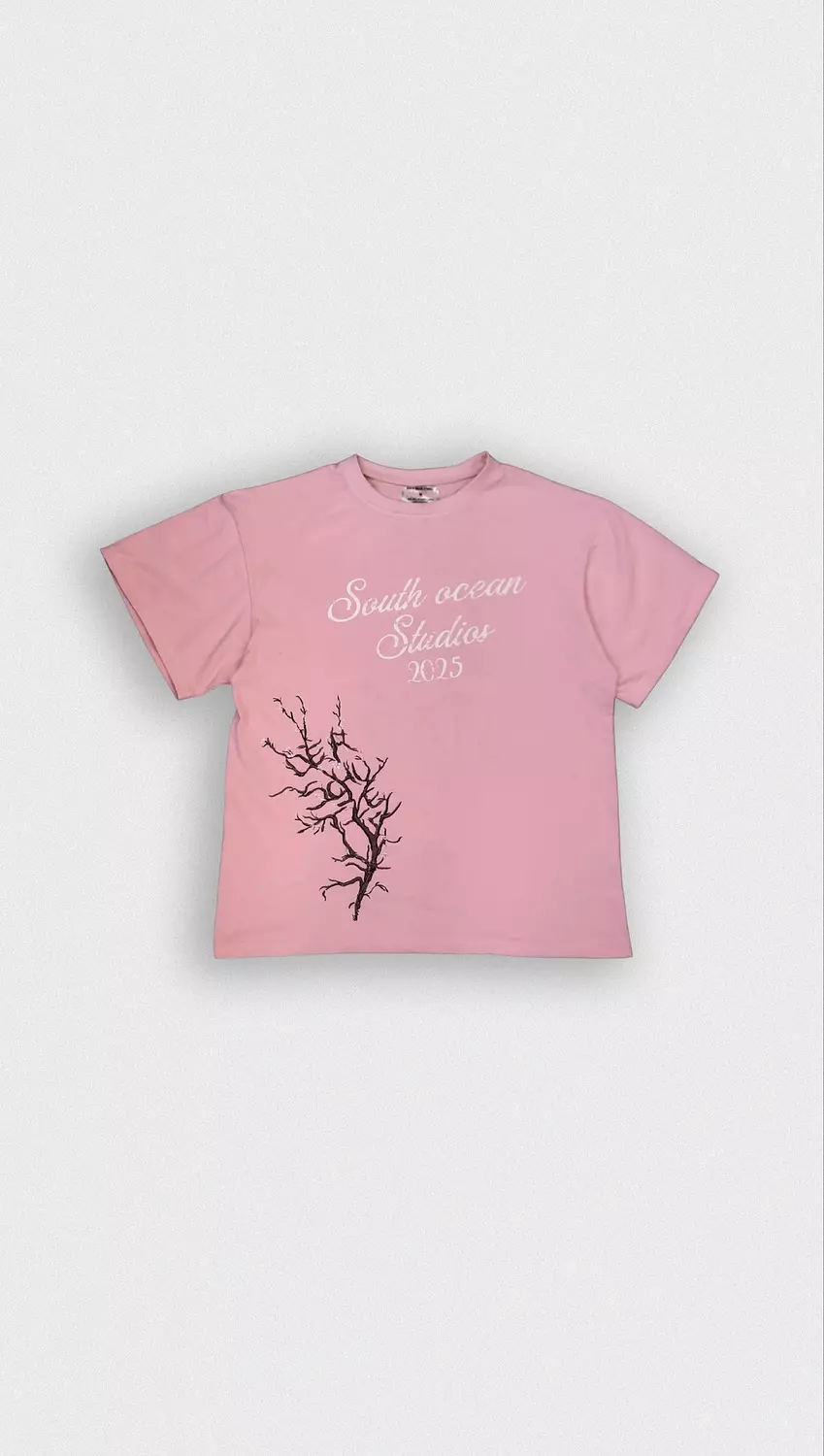 LA FLEUR PINK BOXY TEE 2