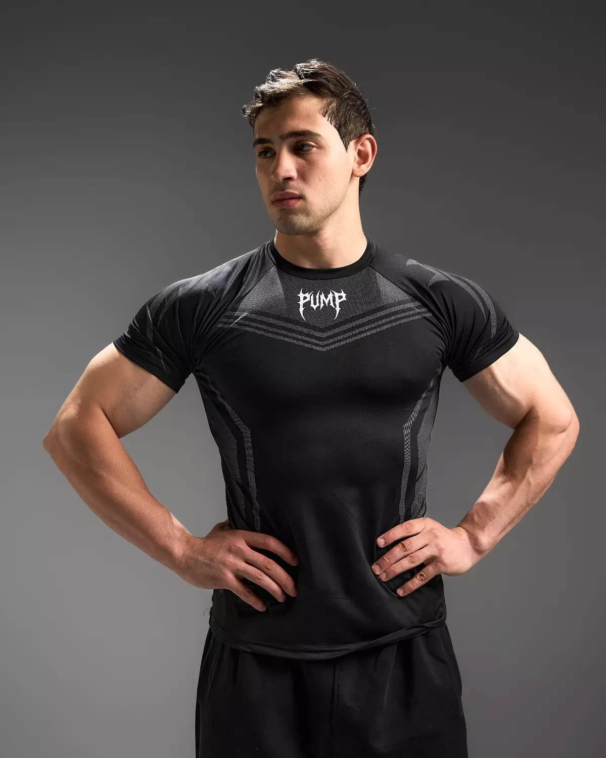 WARRIOR COMPRESSION TEES - black image