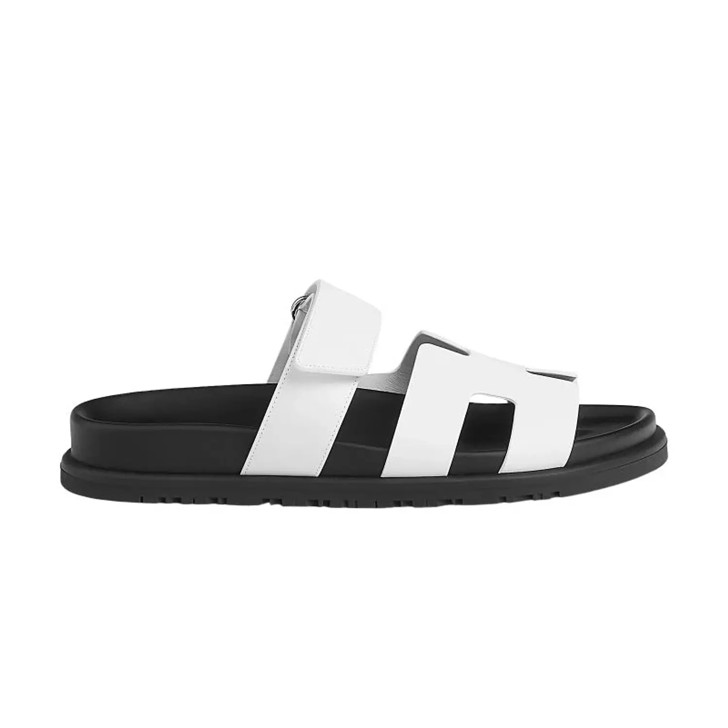 Hermes Chypre Sandals – White Palladium Hardware image