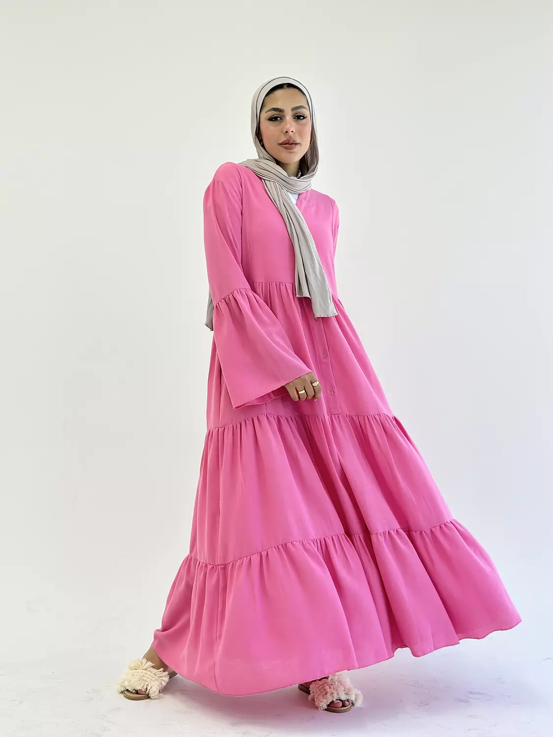 SERENITY DRESS IN HOT PINK 0