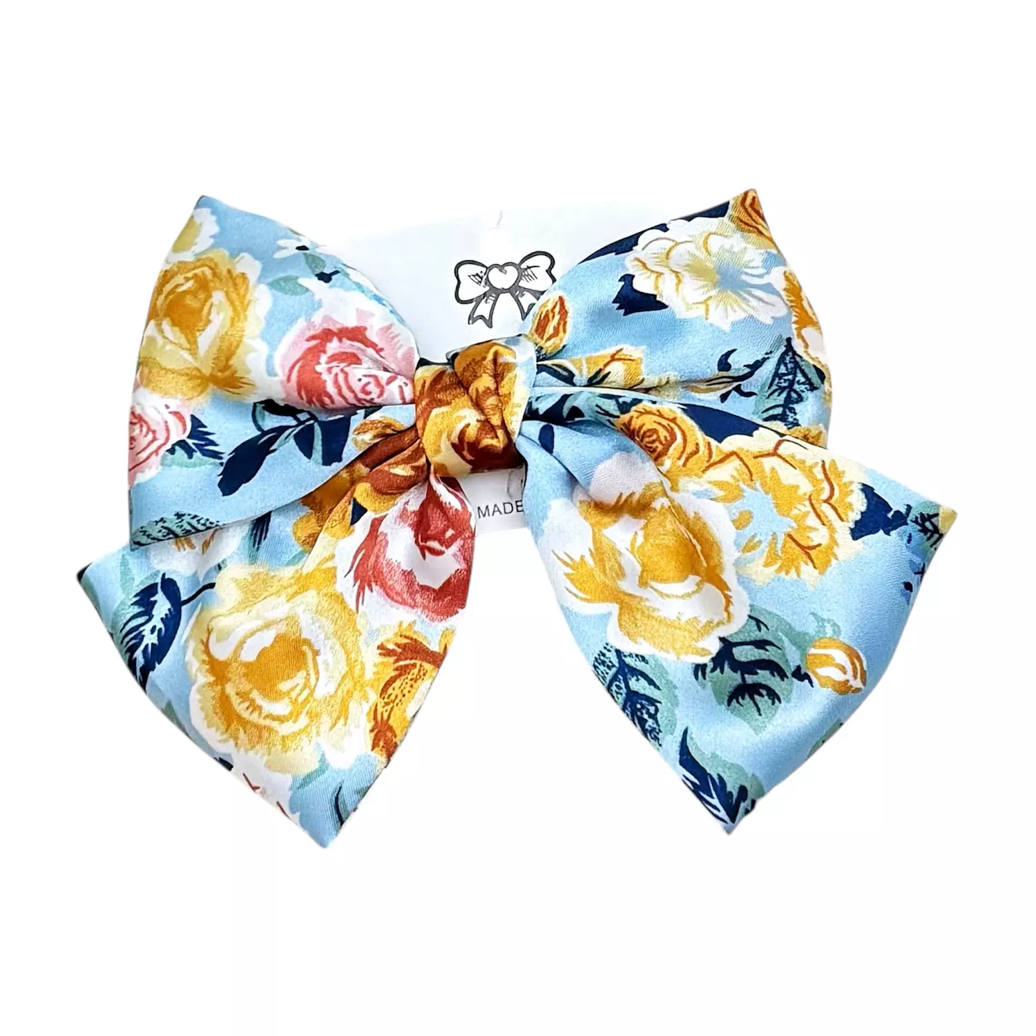 Medium Size Floral Barrette Hair Clip image