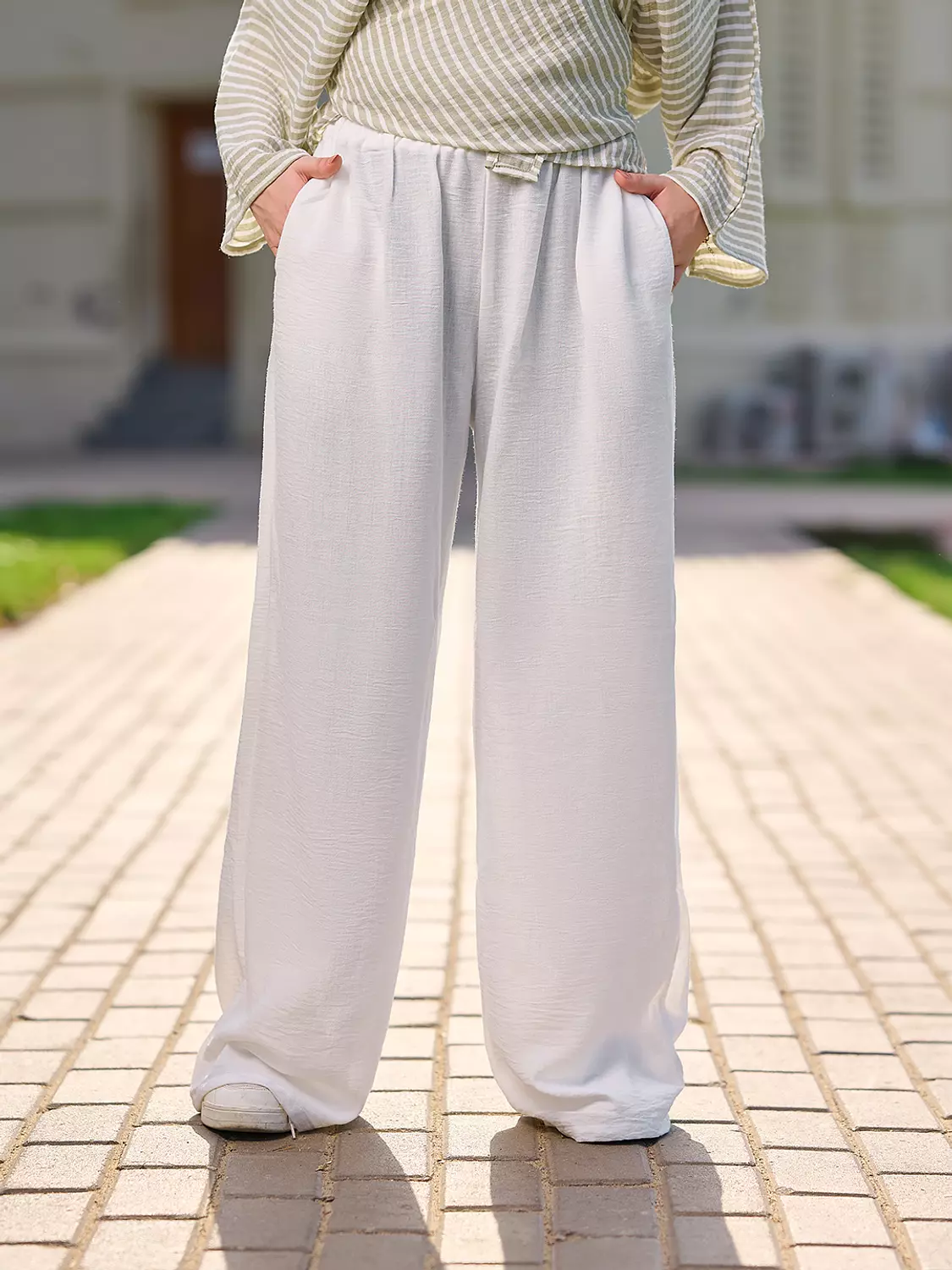 Linen Set in Olive 9