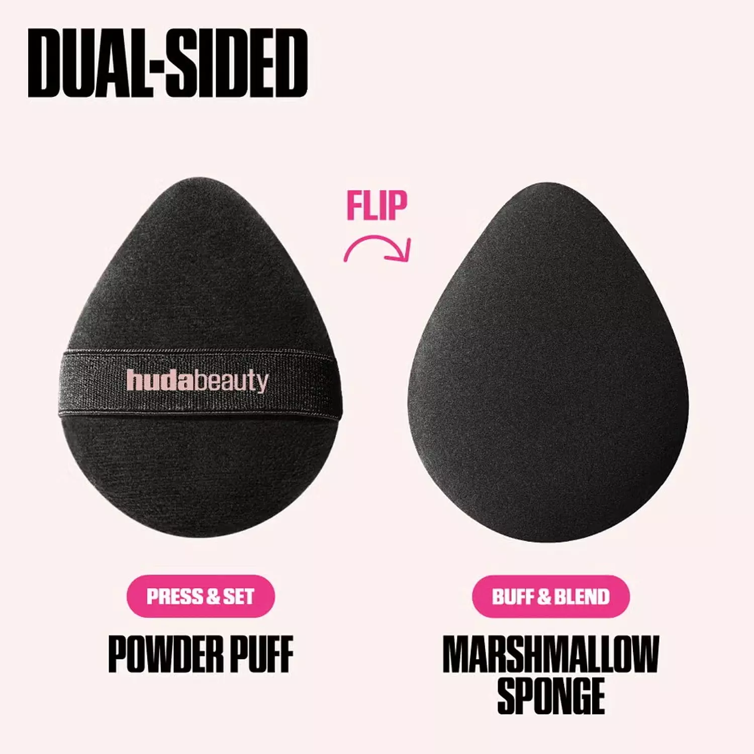 Huda Beauty Easy Bake Marshmallow Puff & Sponge Dual-Sided 3