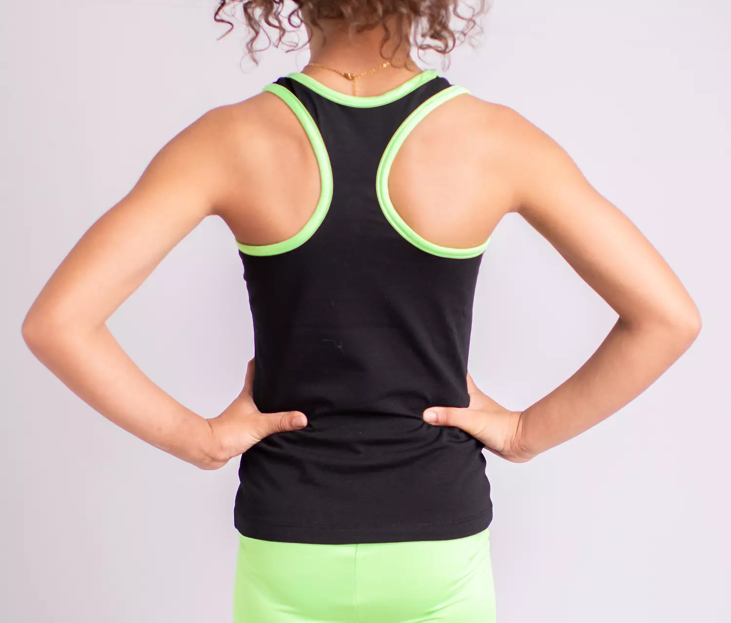 CLEO - Long Tank Top with front mesh 2