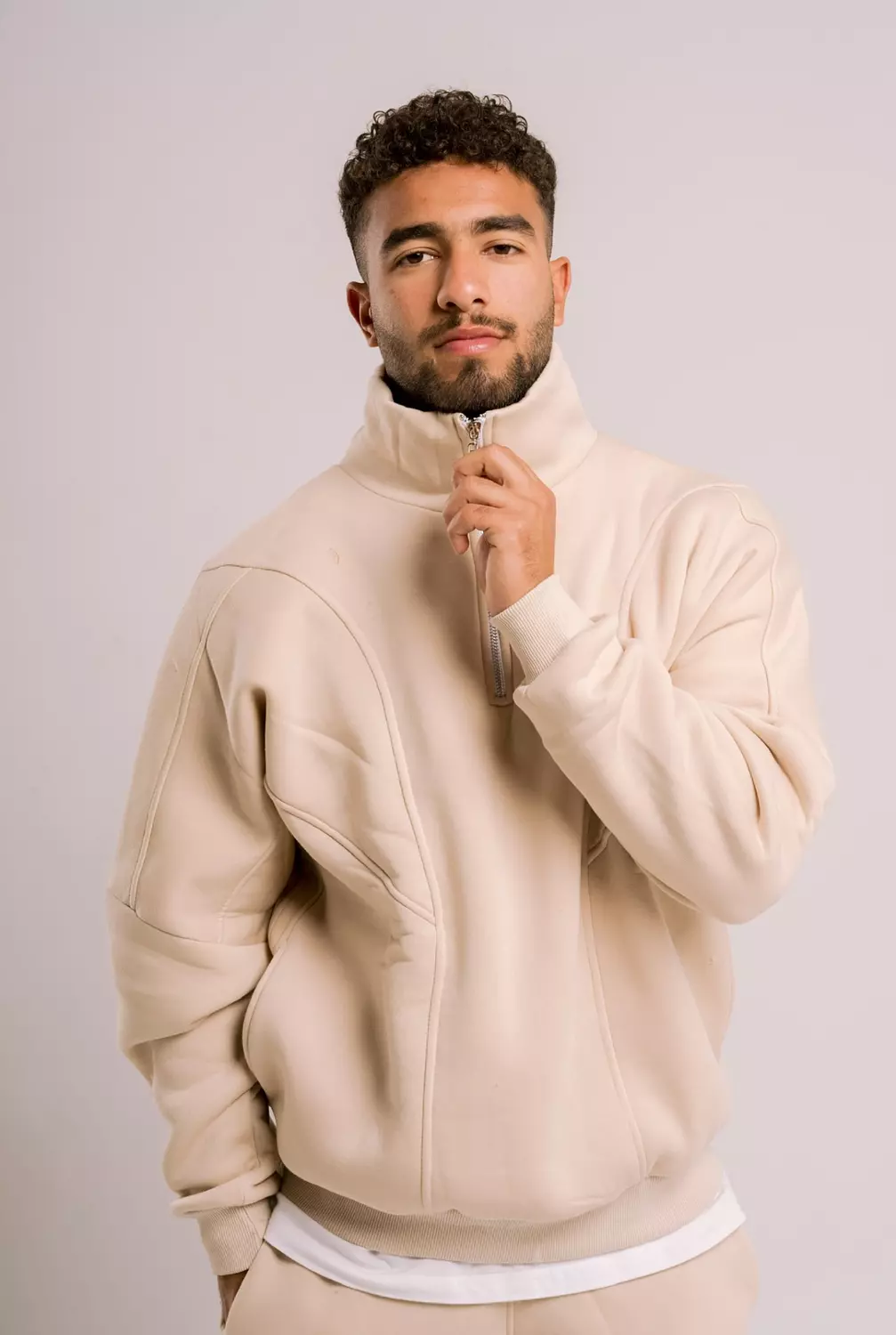 UNISEX Quarter Zip Sweater  1