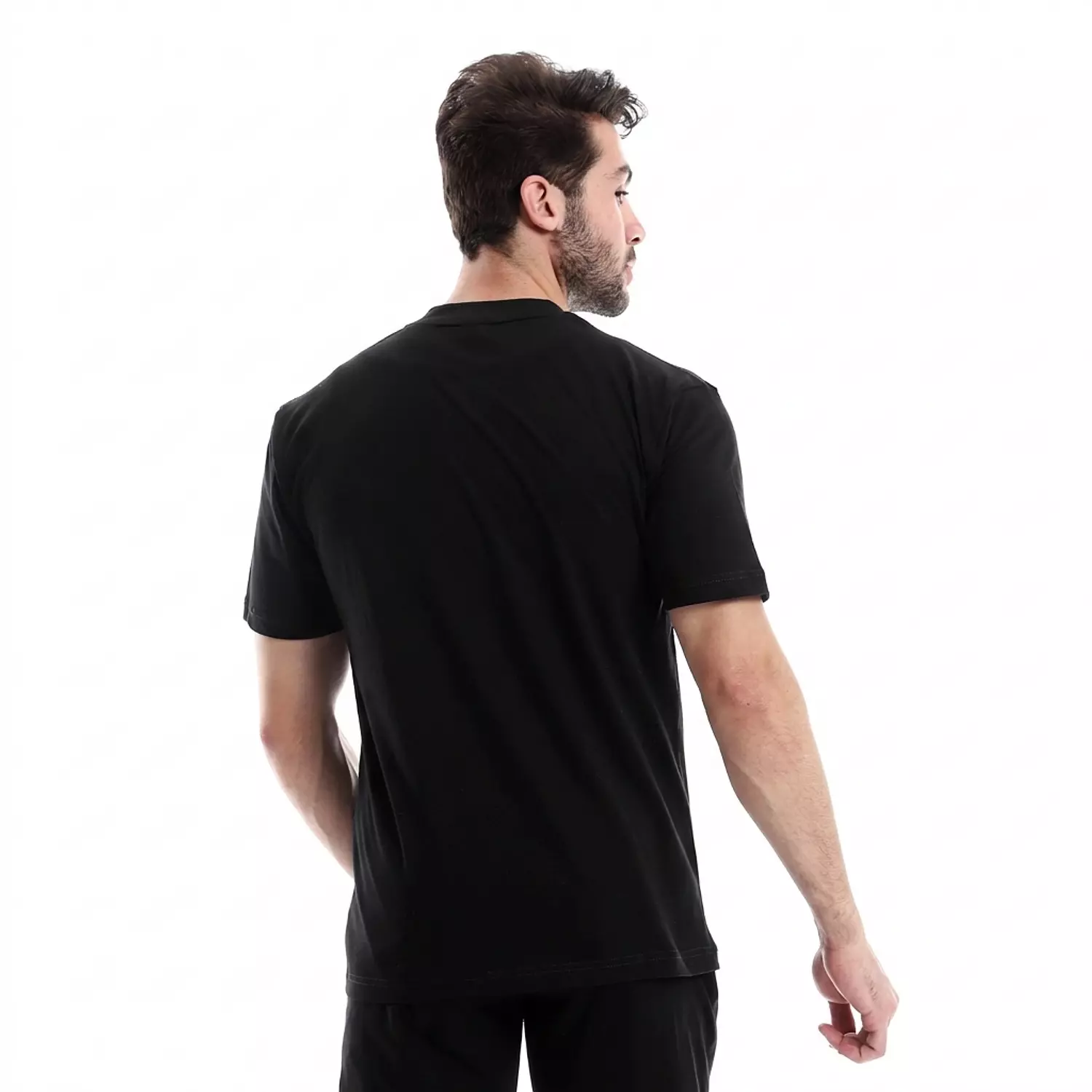 تي شيرت قطن سادة - 4018 - اسود 3