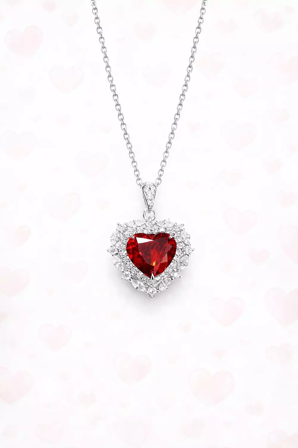  Silver Necklace Heart 1