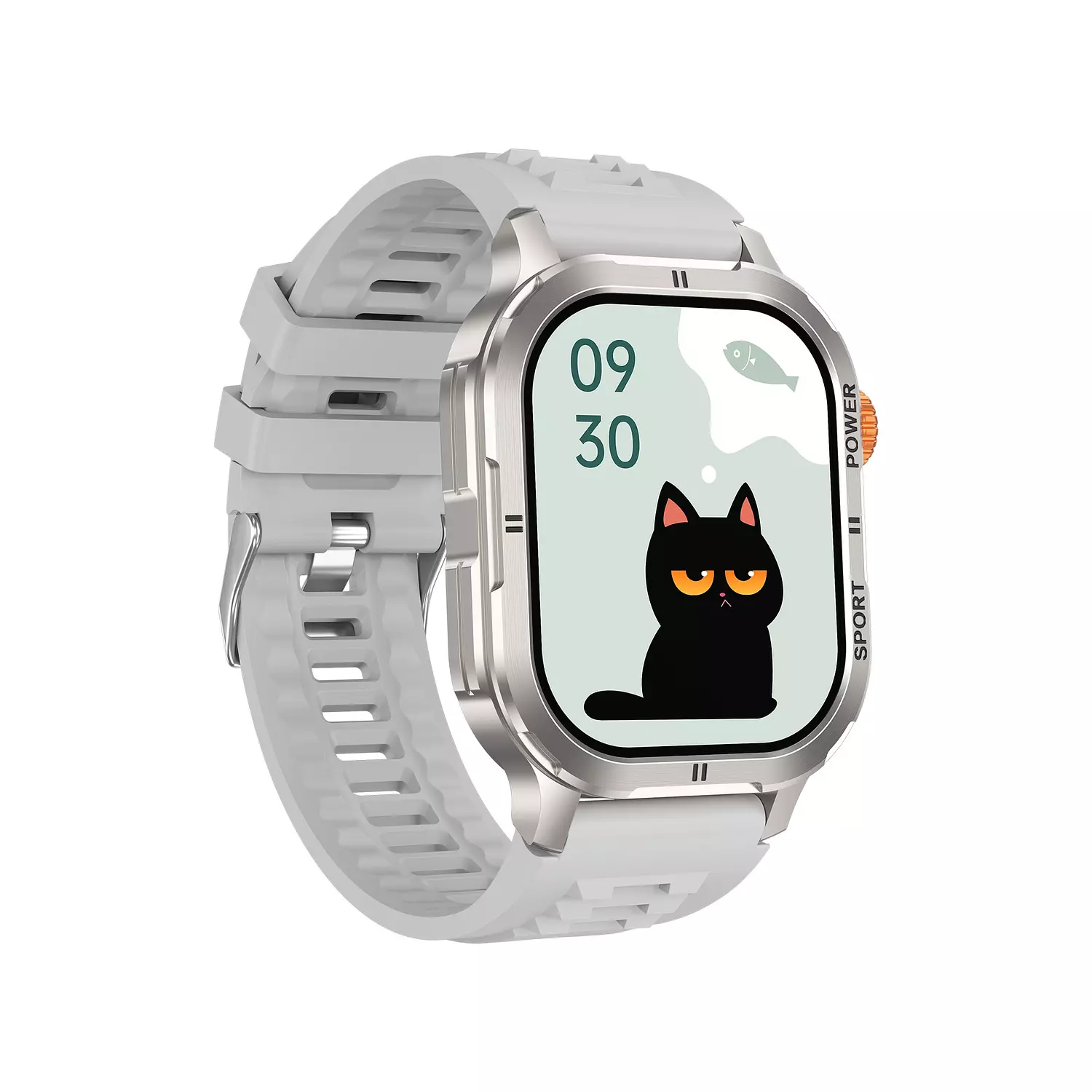 HainoTeko TOP-7 Real AMOLED AOD 3 Straps Orange/Black/Silver 4