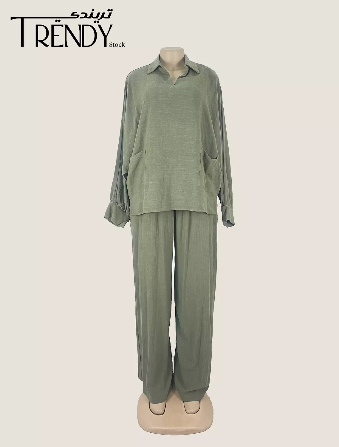 Linen suit with pockets 2