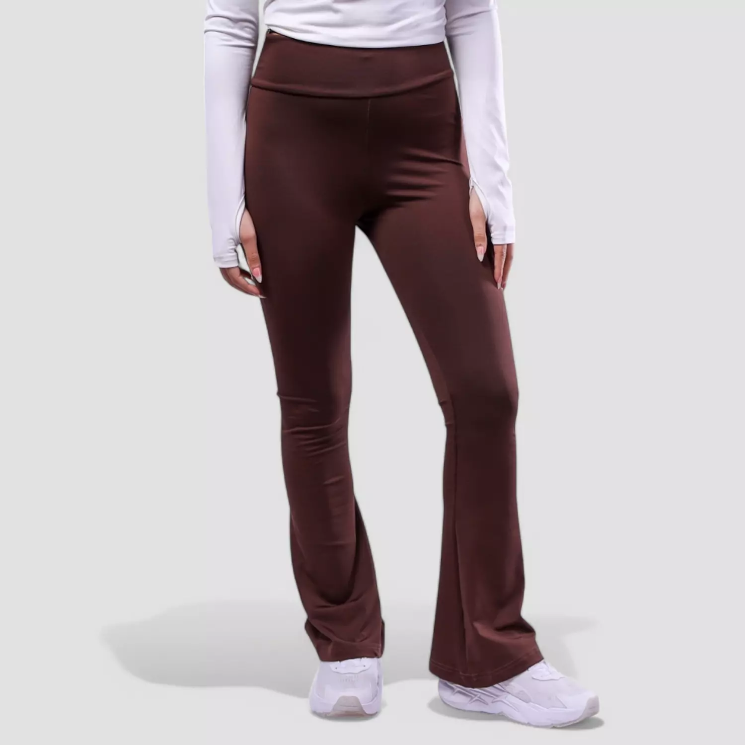 0172 Dark Brown Flared Pant hover image