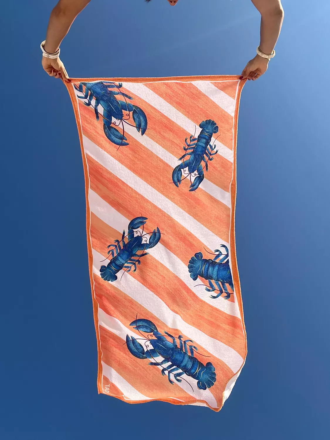 Orange Lobster Towel image