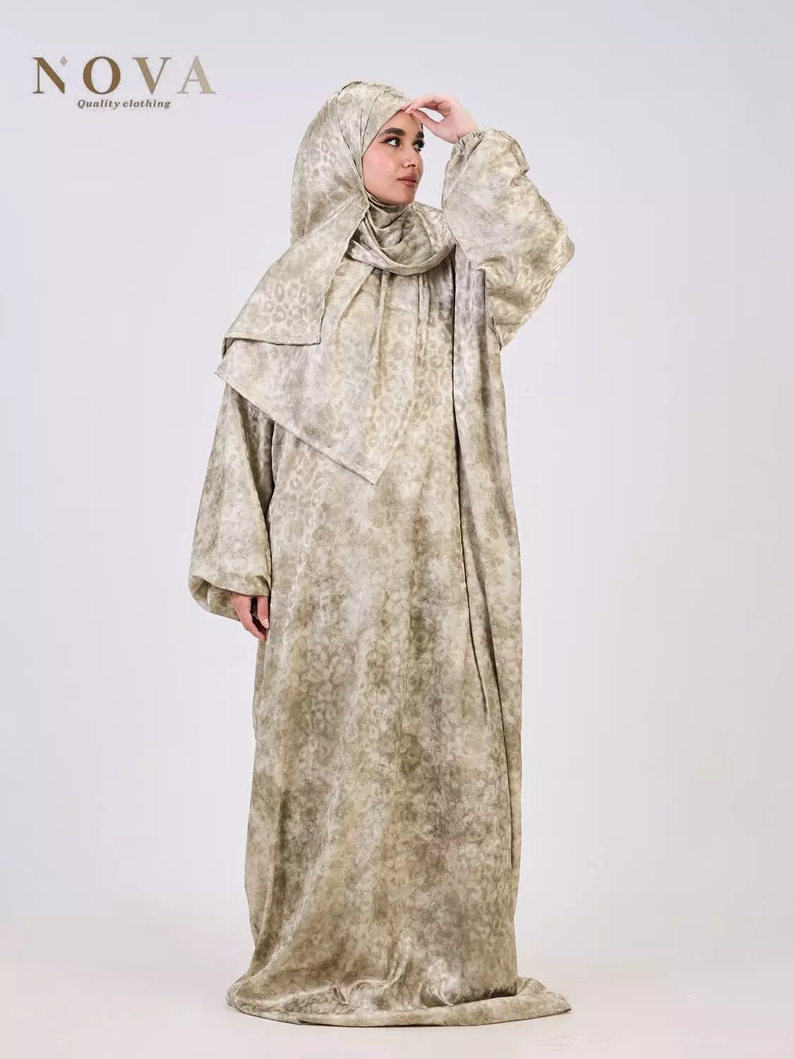 Olive-toned Printed Jacquard  image