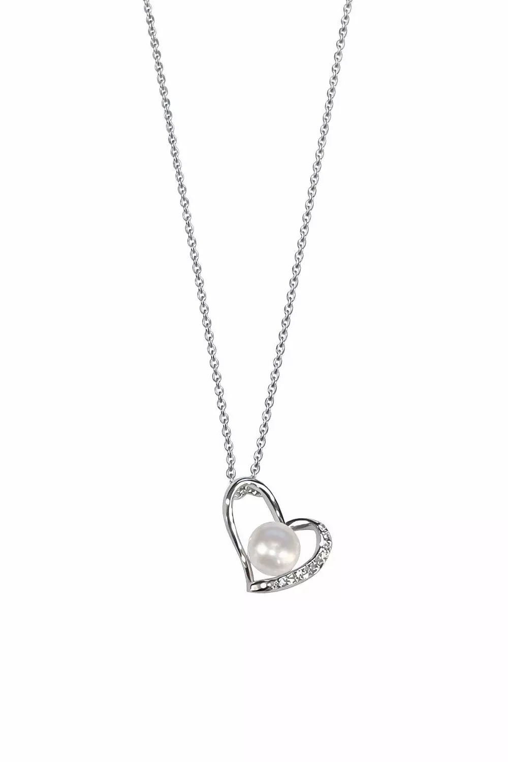  Silver Necklace Heart image