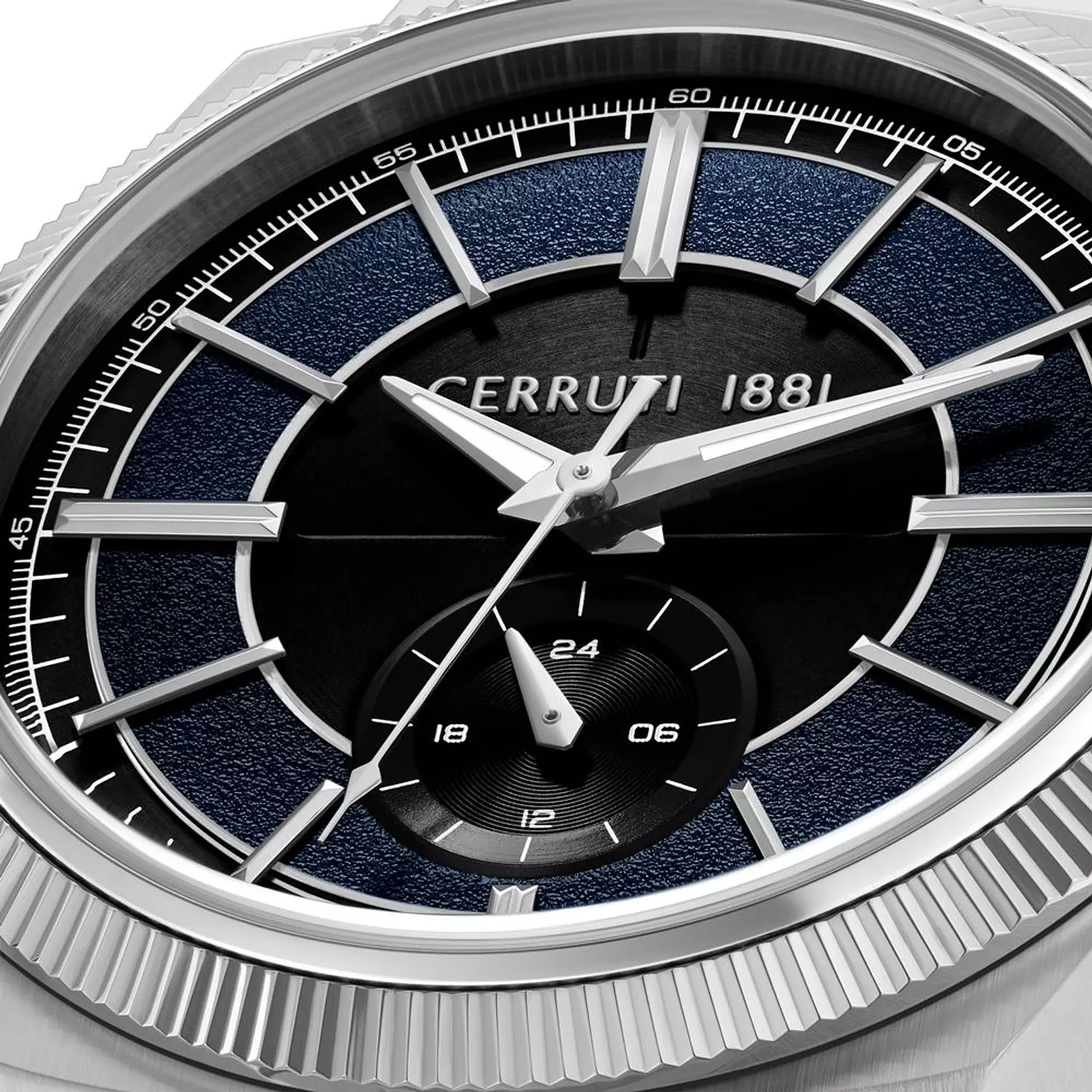 Cerruti 1881 Blue Dual-Time Steel Watch CIWGK0084401 3