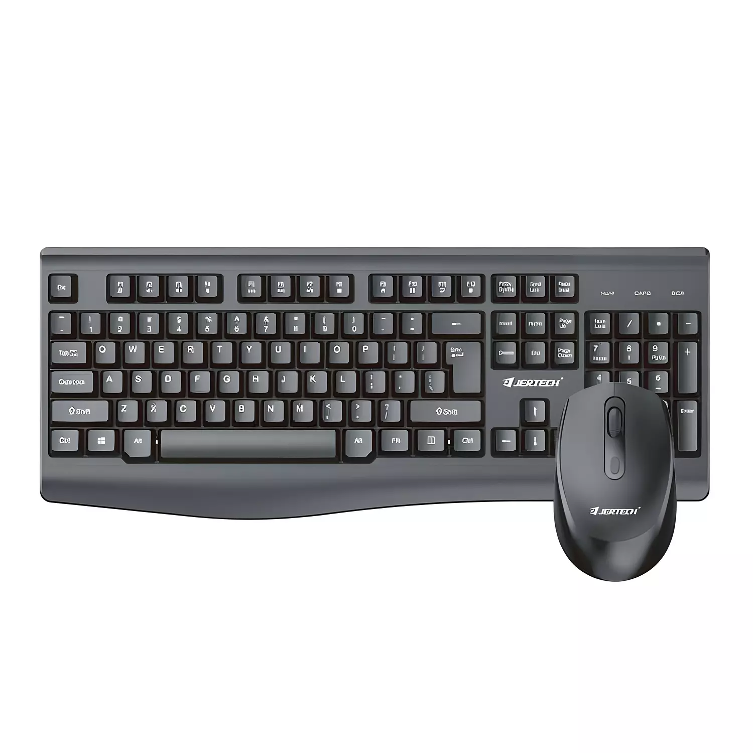 JERTECH- KM500-Waterproof Full-Size Keyboard & Mouse - Black, Made in China hover image