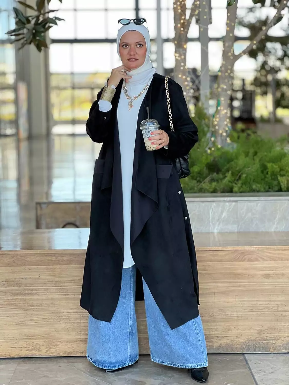 suede cardigan image