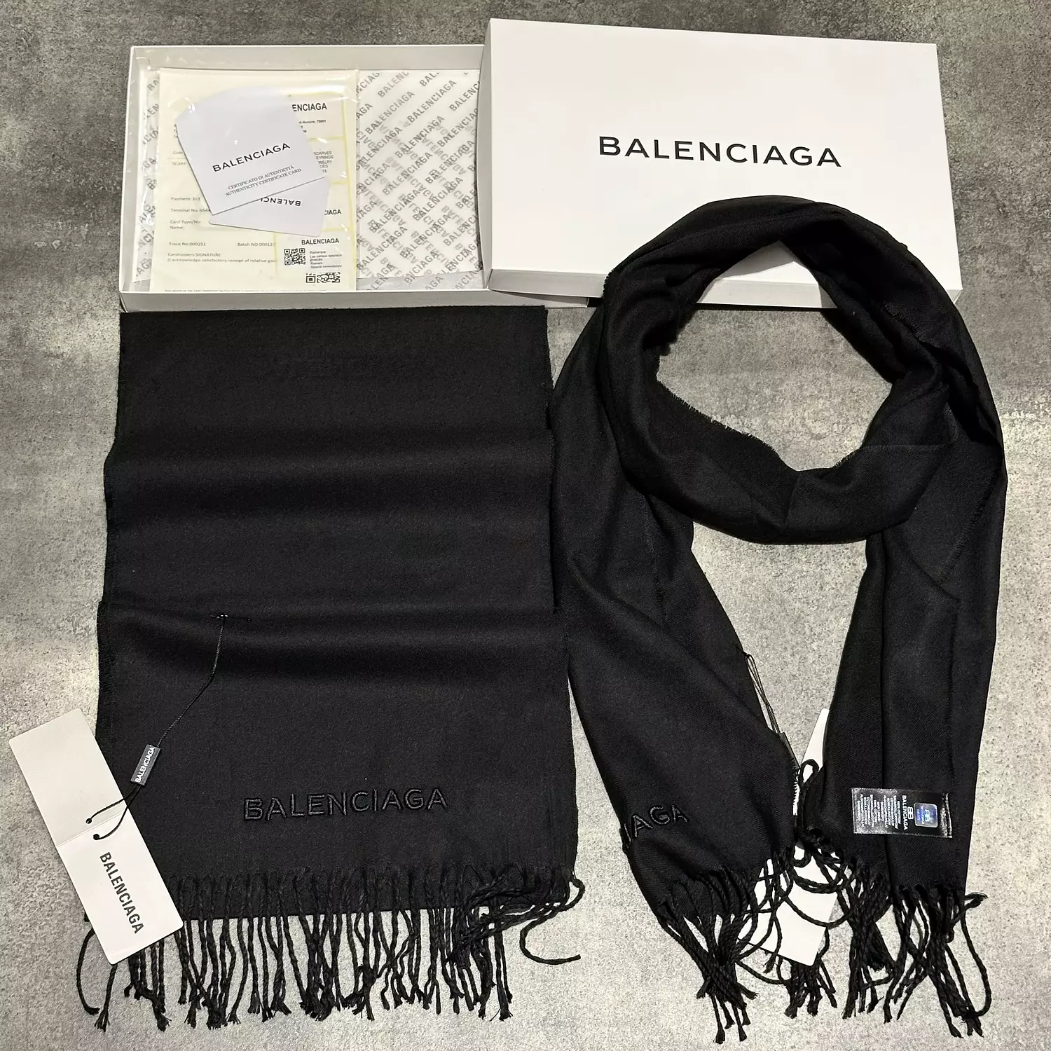 BALENCIAGA Black Scarf s-41 image