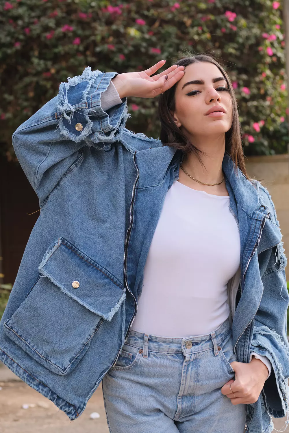 Edgy Denim Jacket 1