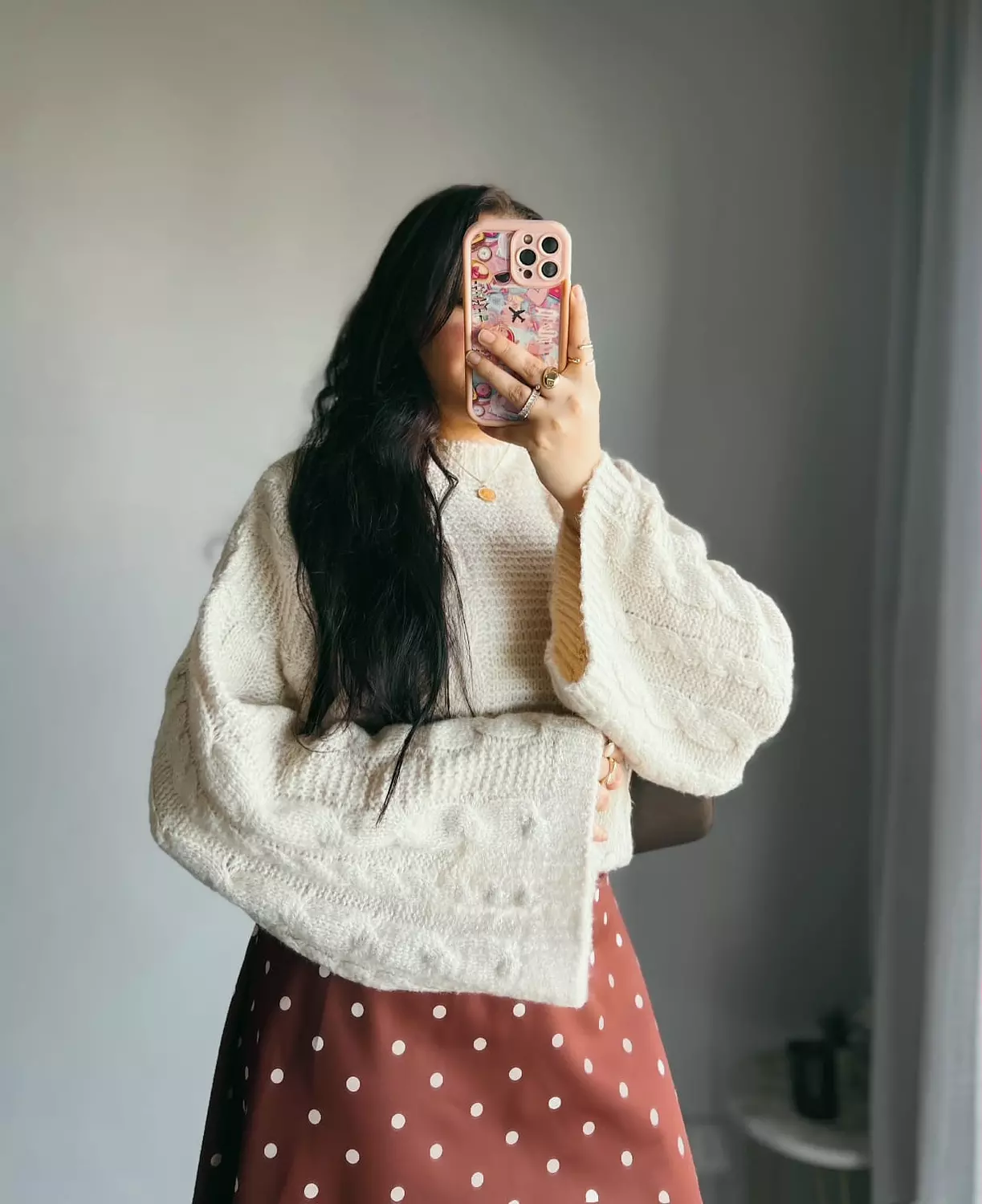 Wintry white Pullover  hover image