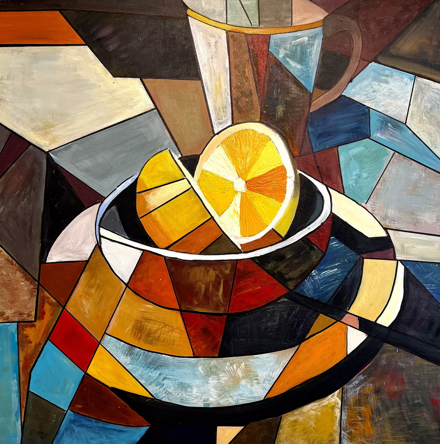 The orange plate  image