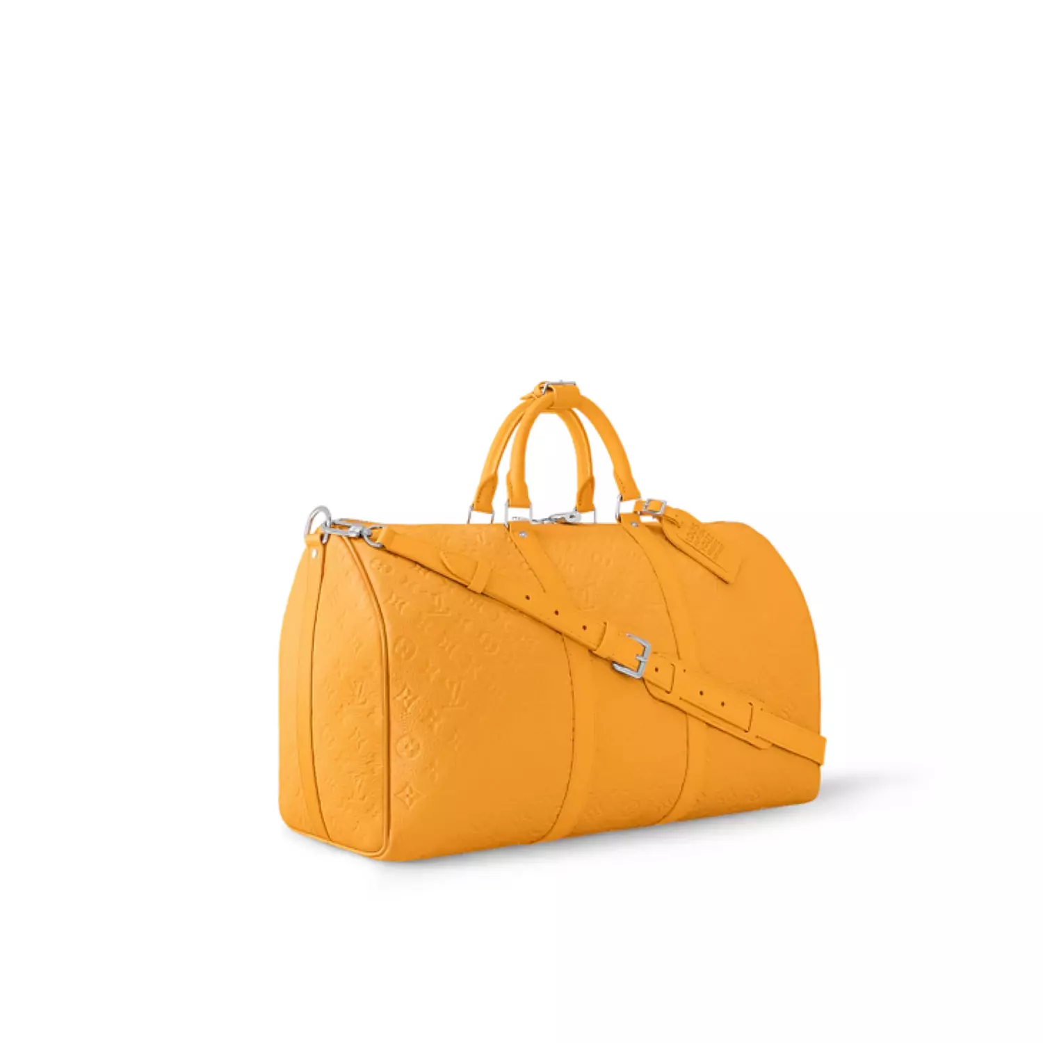 Louis Vuitton Keepall Bandouliere Ocre Orange Denim Duffle  Bag hover image