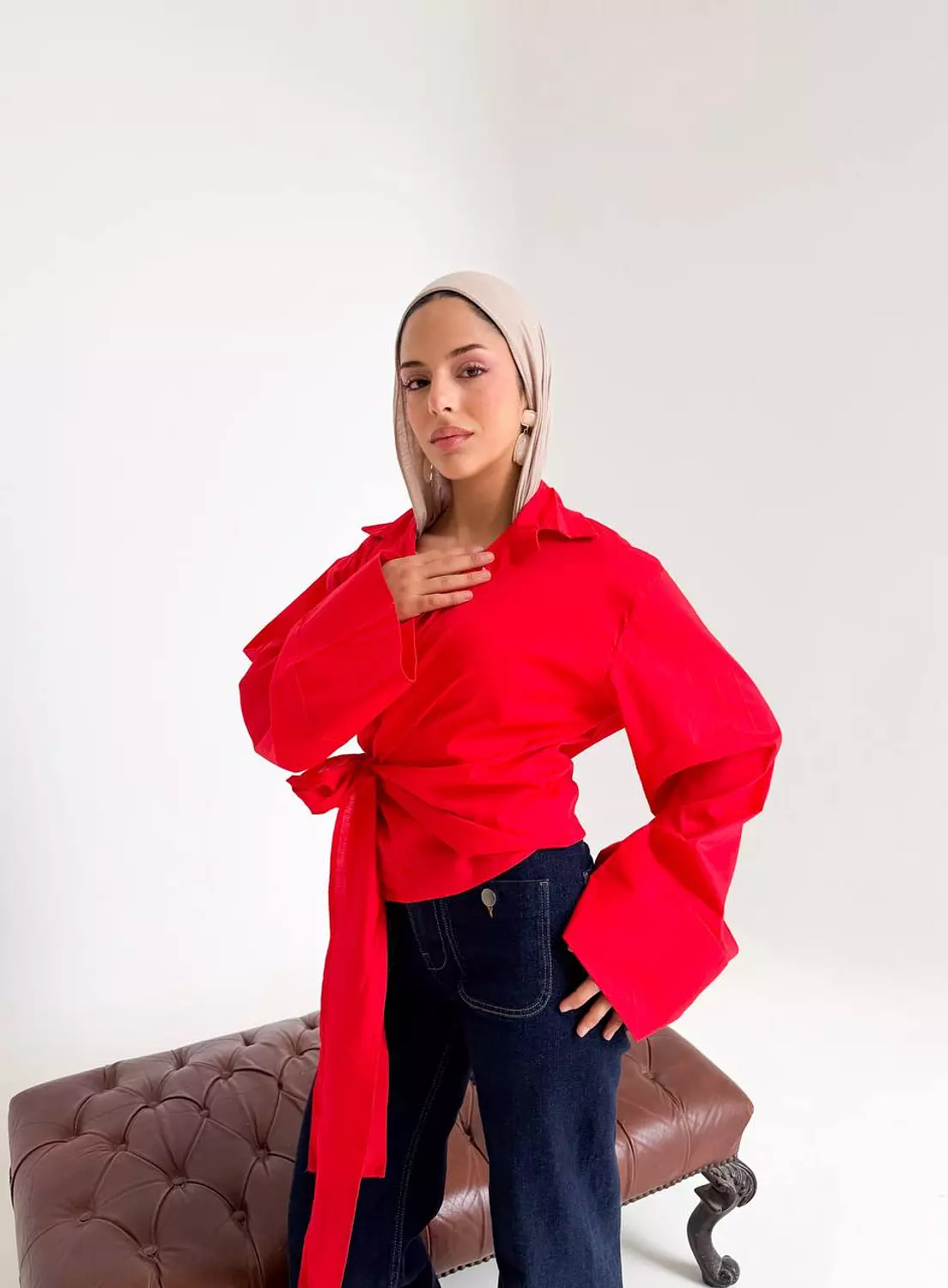 Poplin Wrapped Shirt image