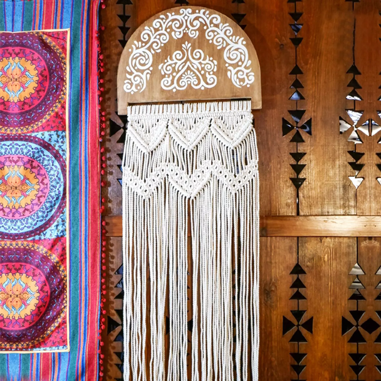 Half circle macrame large image
