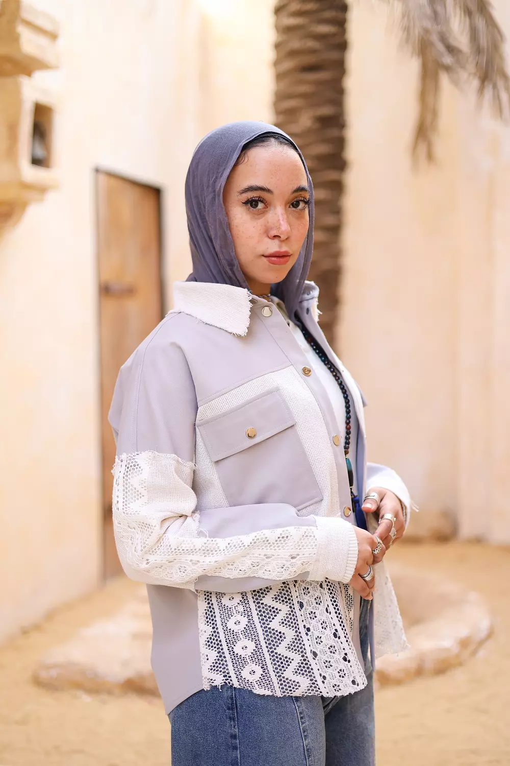 Patches chemi-jacket in grey 3