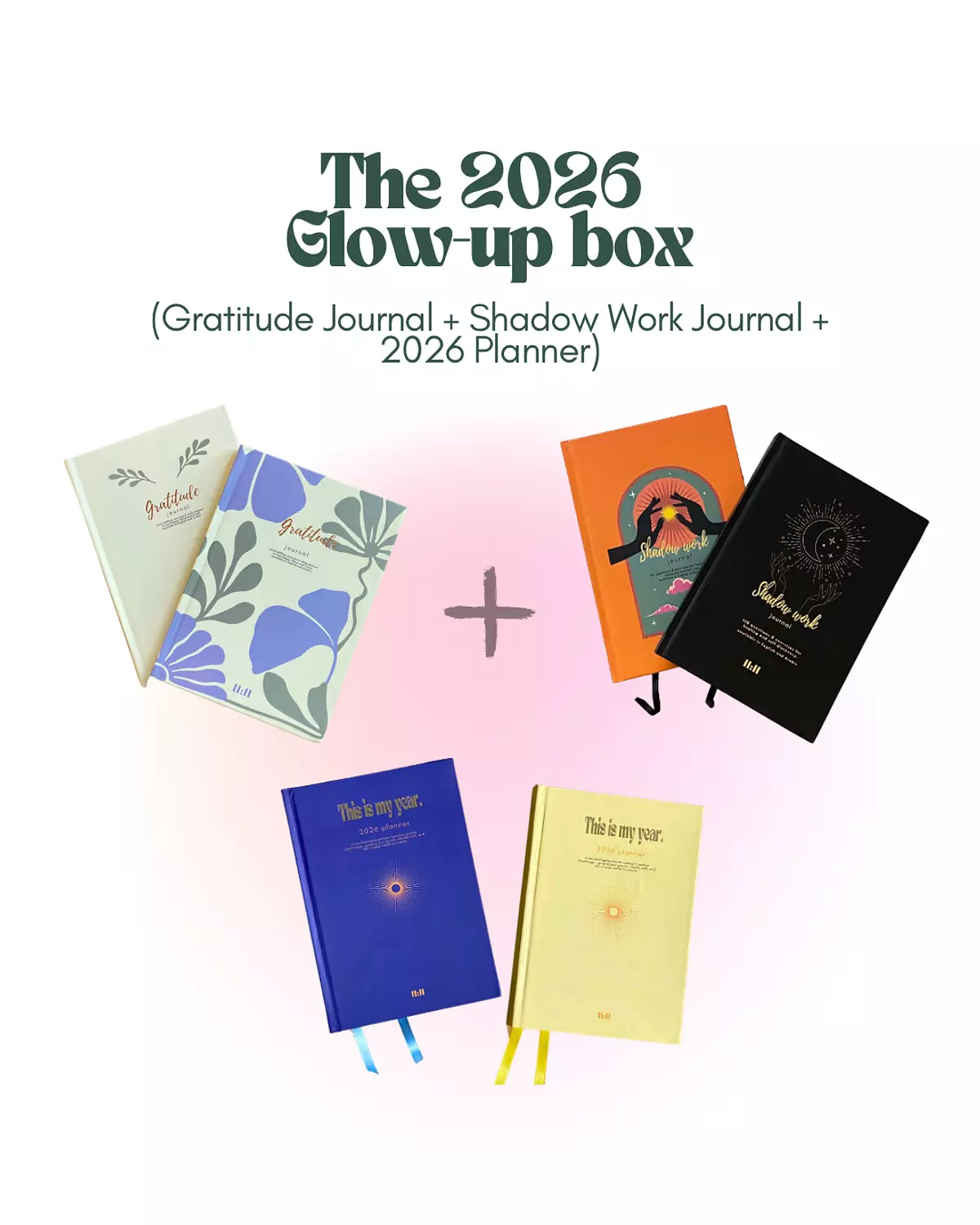 The 2026 Glow-up box (shadow work journal, gratitude journal , 2026 planner)